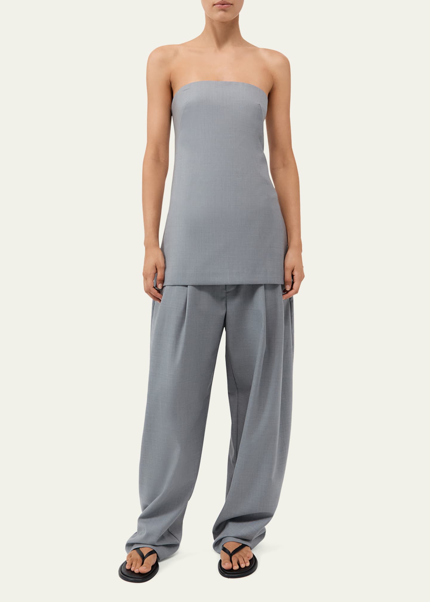 St. Agni Strapless Wool Column Tunic Top Image 2 of 5