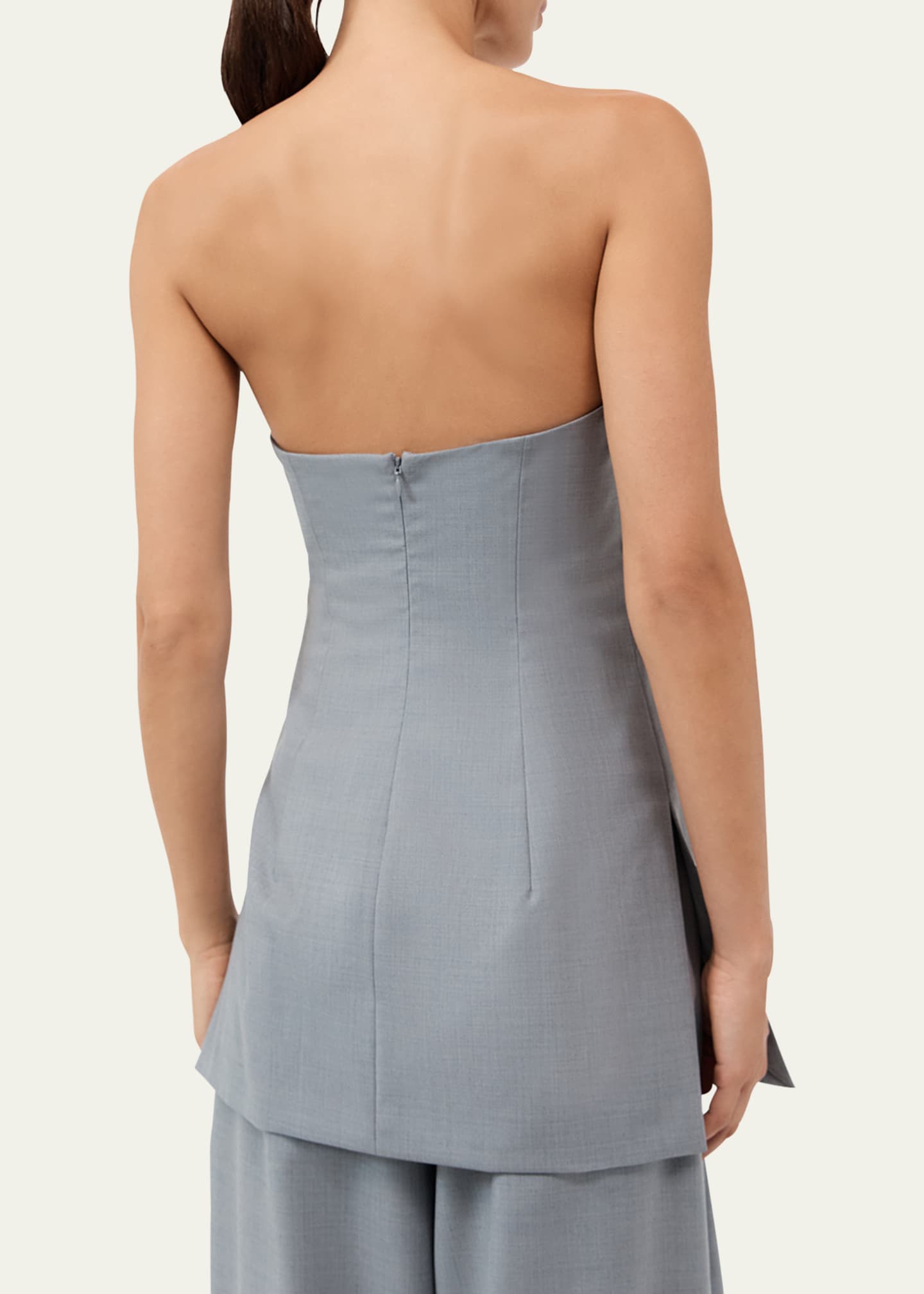 St. Agni Strapless Wool Column Tunic Top Image 3 of 5