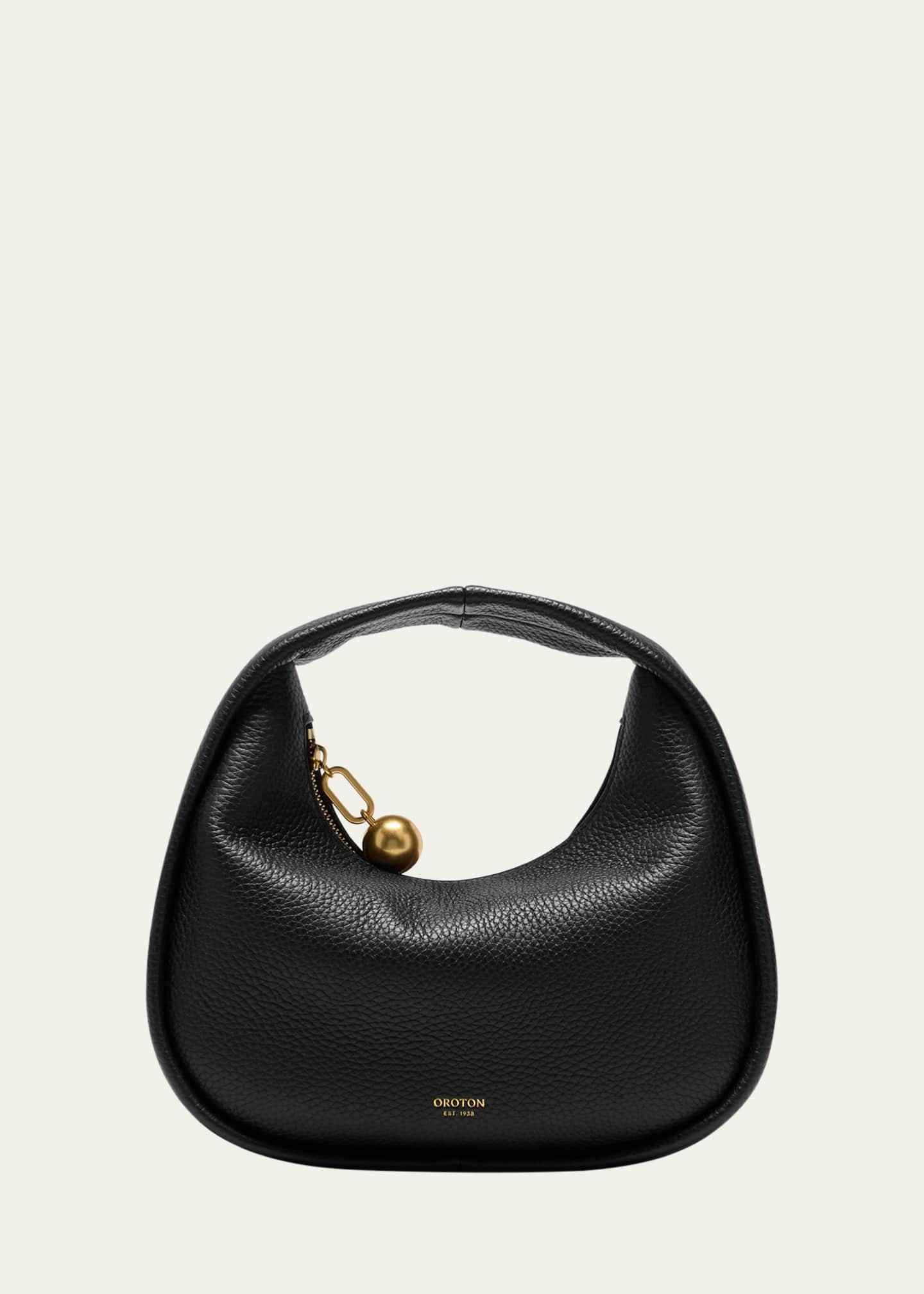 Oroton Clara Mini Zip Leather Top-Handle Bag Image 1 of 5