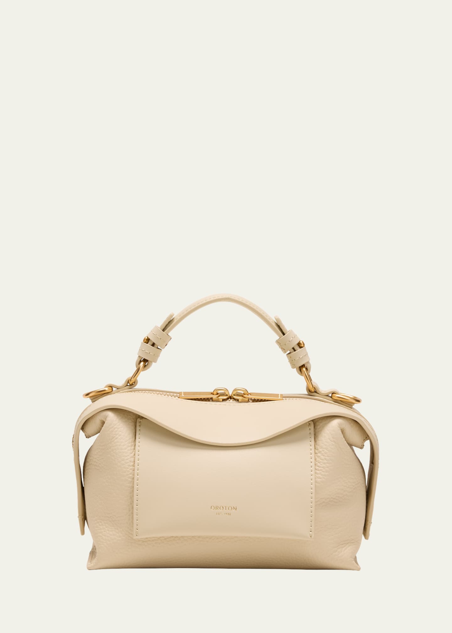 Oroton Mica Mini Zip Leather Crossbody Bag