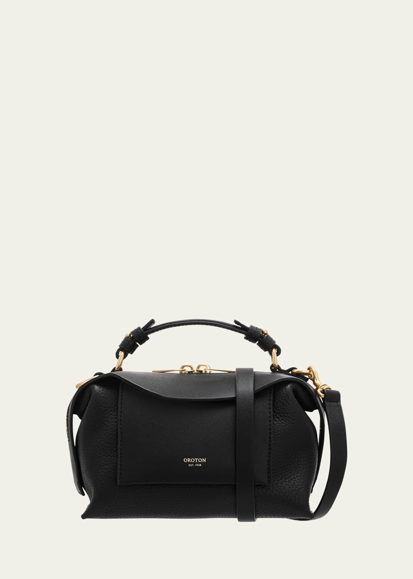 Oroton Mica Mini Zip Leather Crossbody Bag Image 1 of 3