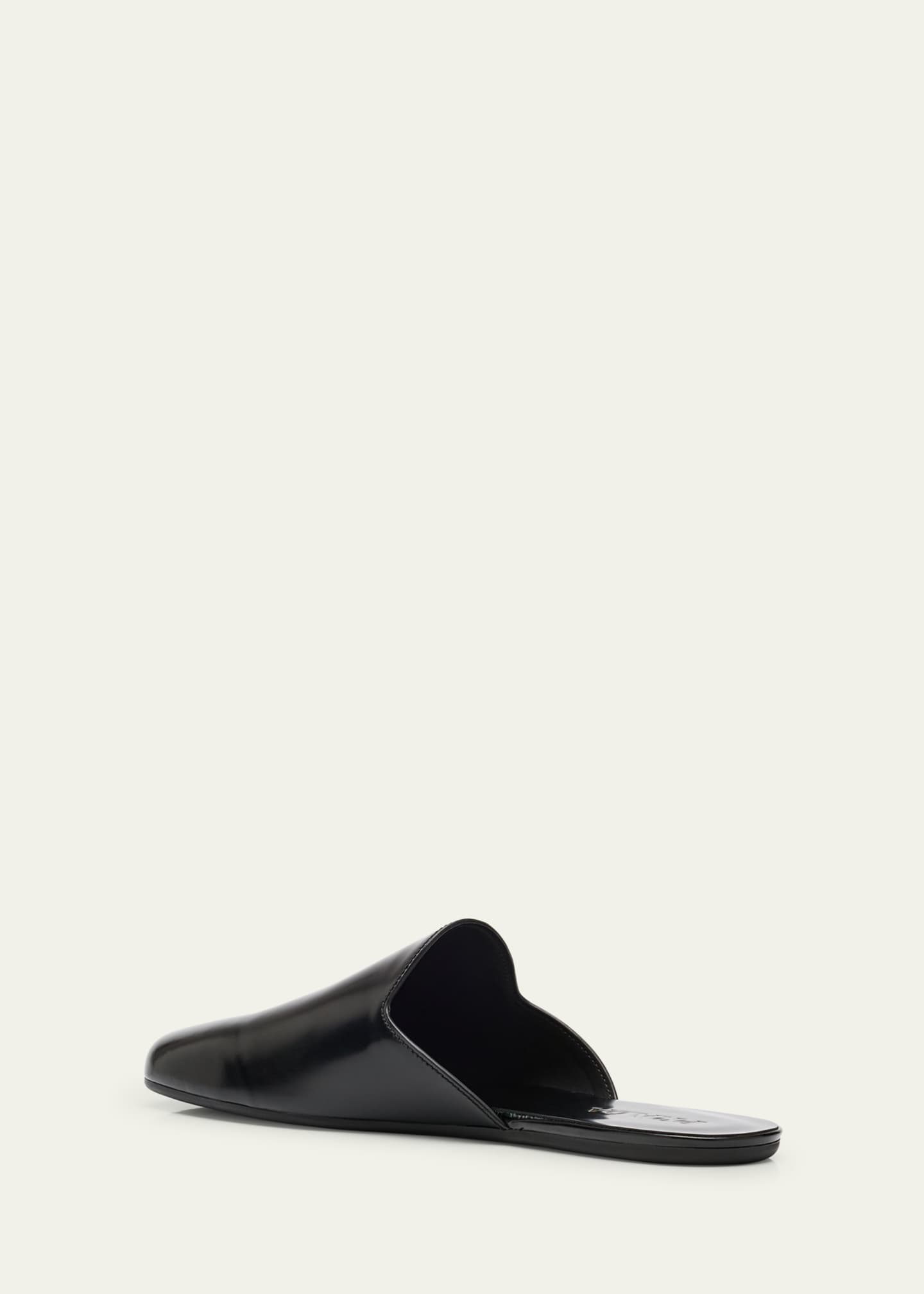 Men's Analog Leather Slippers