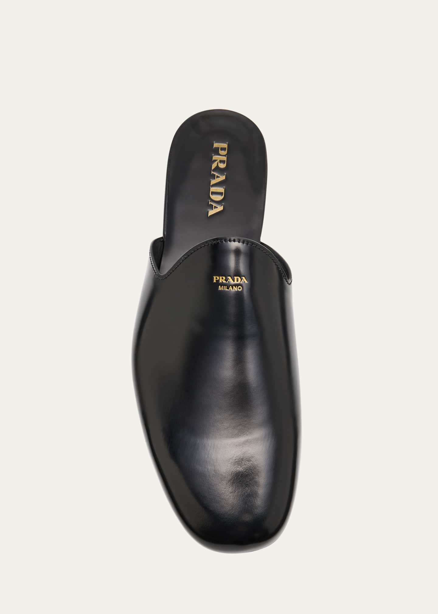Men's Analog Leather Slippers