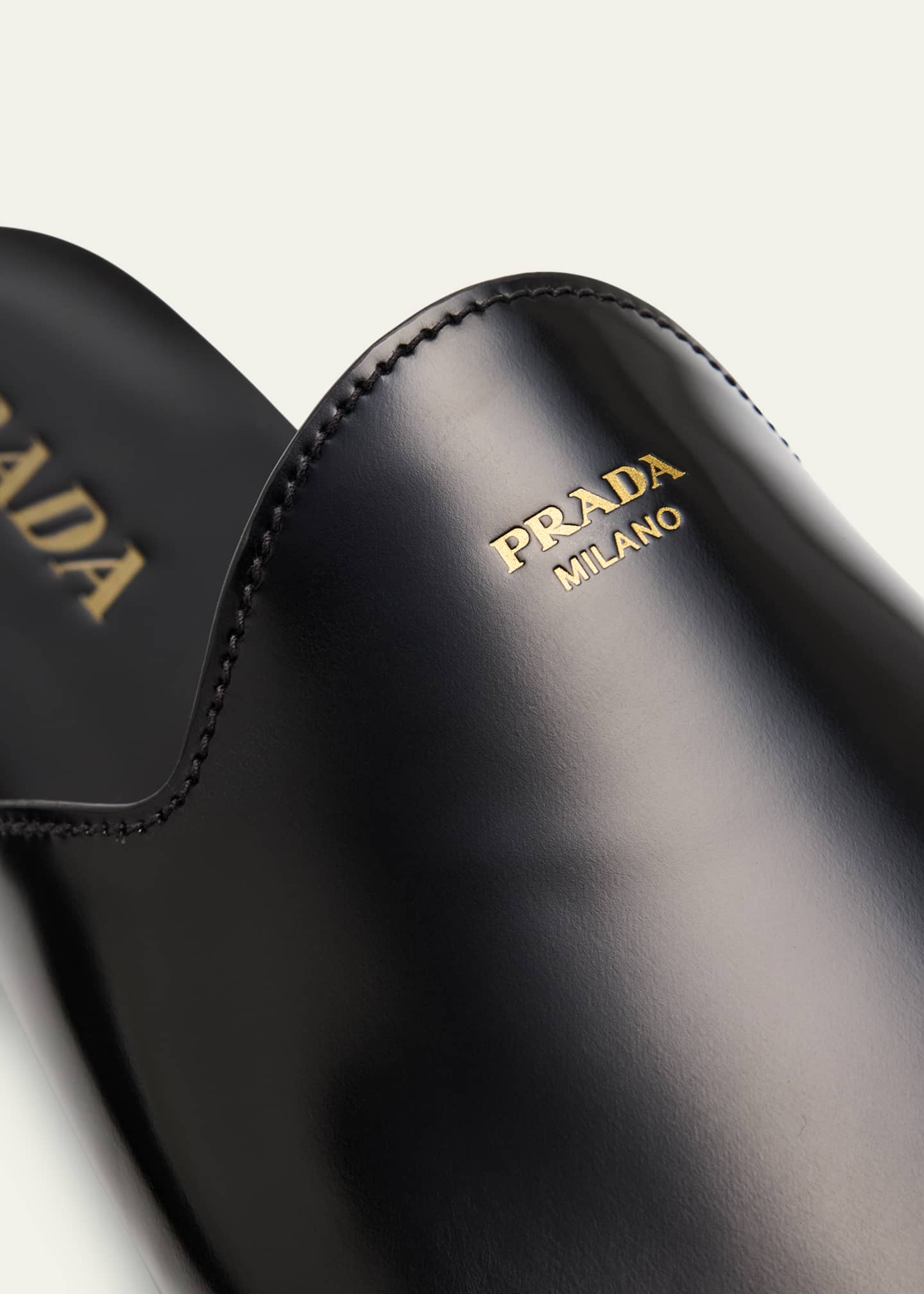 Men's Analog Leather Slippers