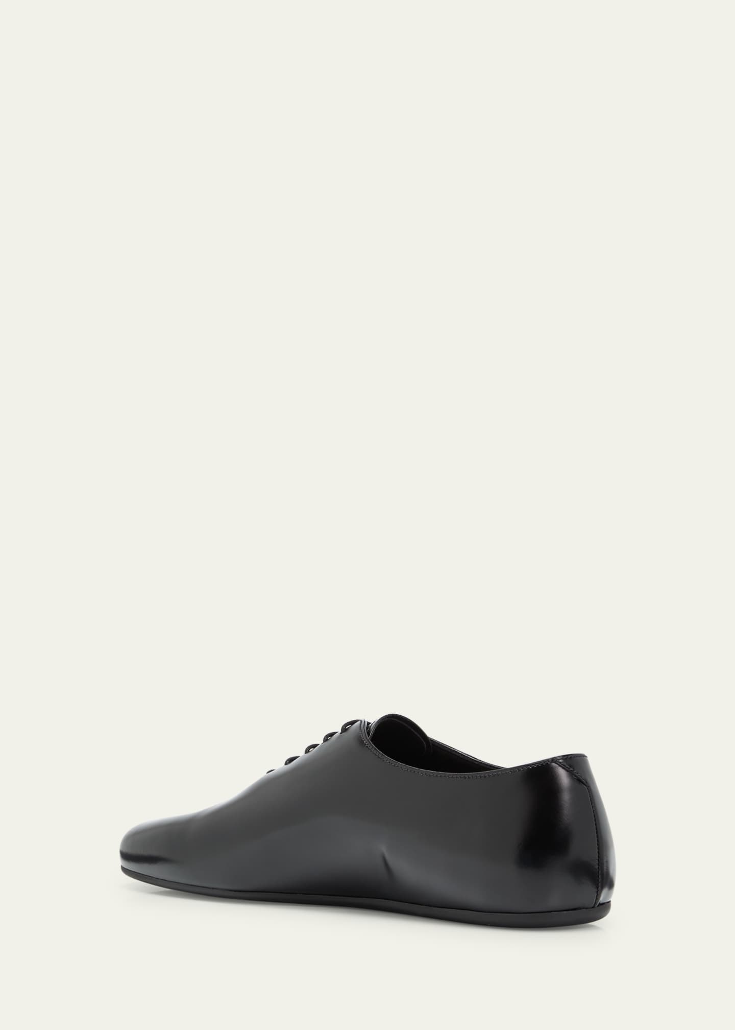 Prada Men's Analog Brushed Leather Oxfords Image 4 of 5