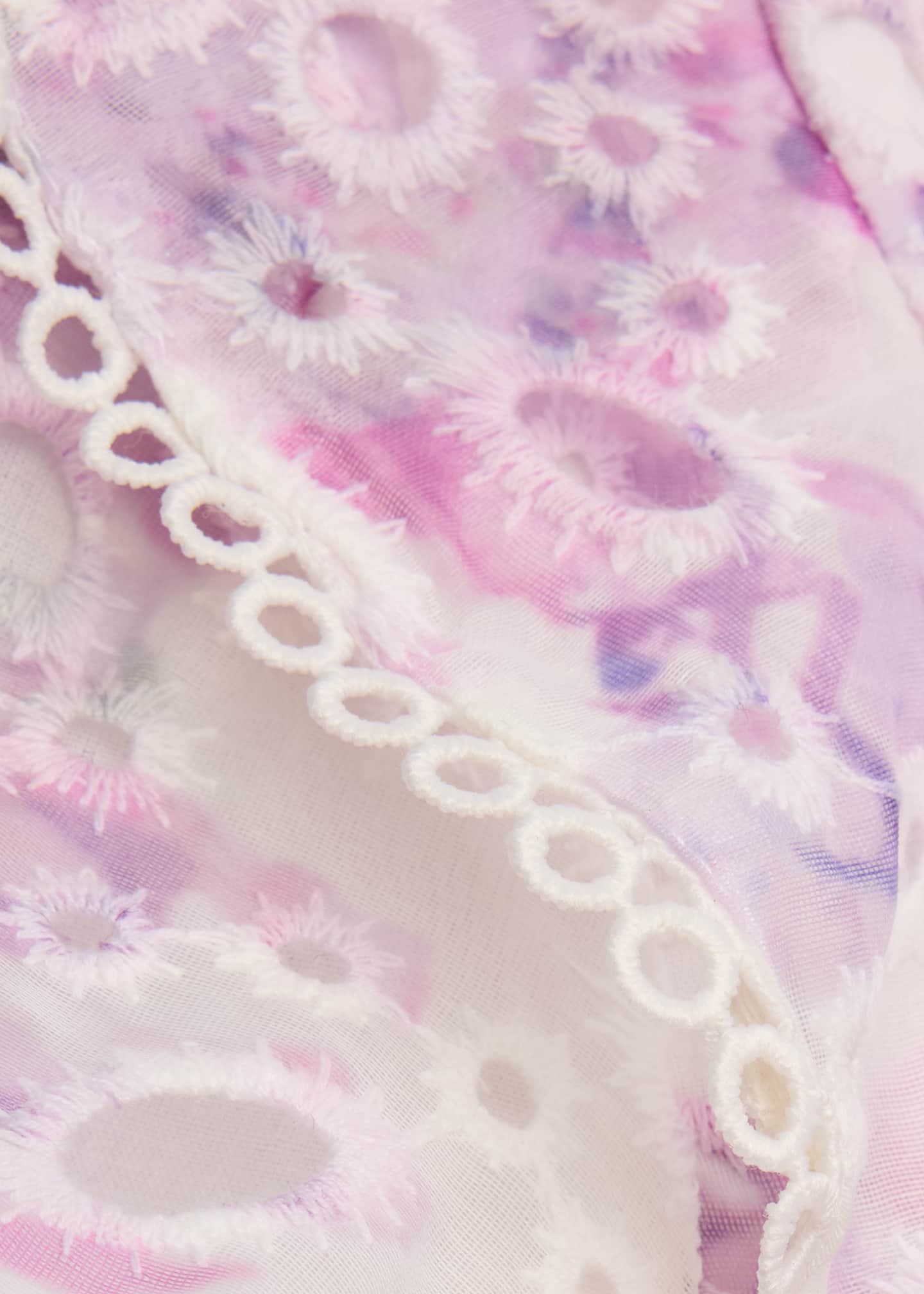 Bardot Junior Girl's Annika Puff Sleeve Pastel FloralPrint Dress, Size