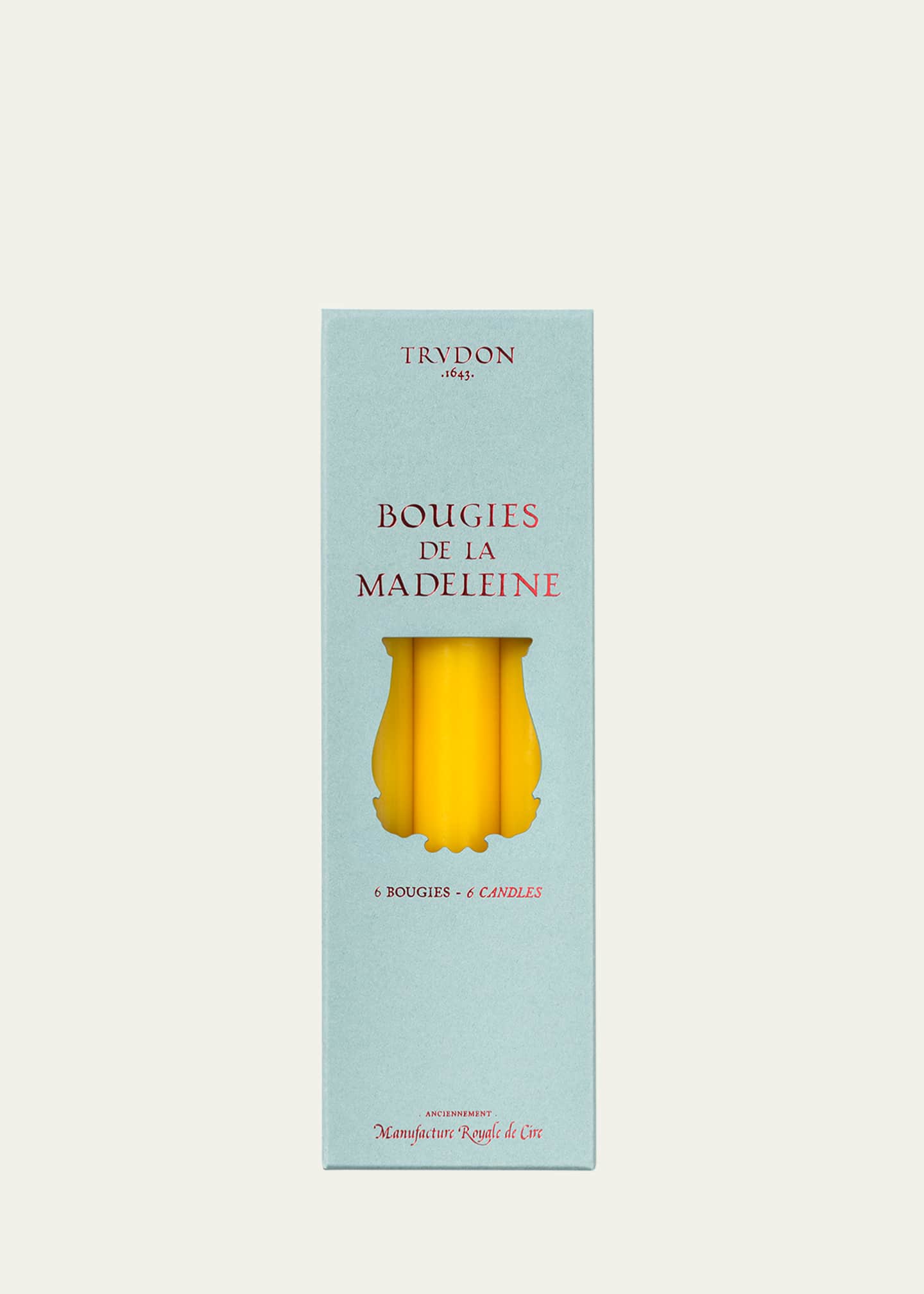 Trudon Madeleine Yellow Taper Candles, Set of 6 Image 1 of 2
