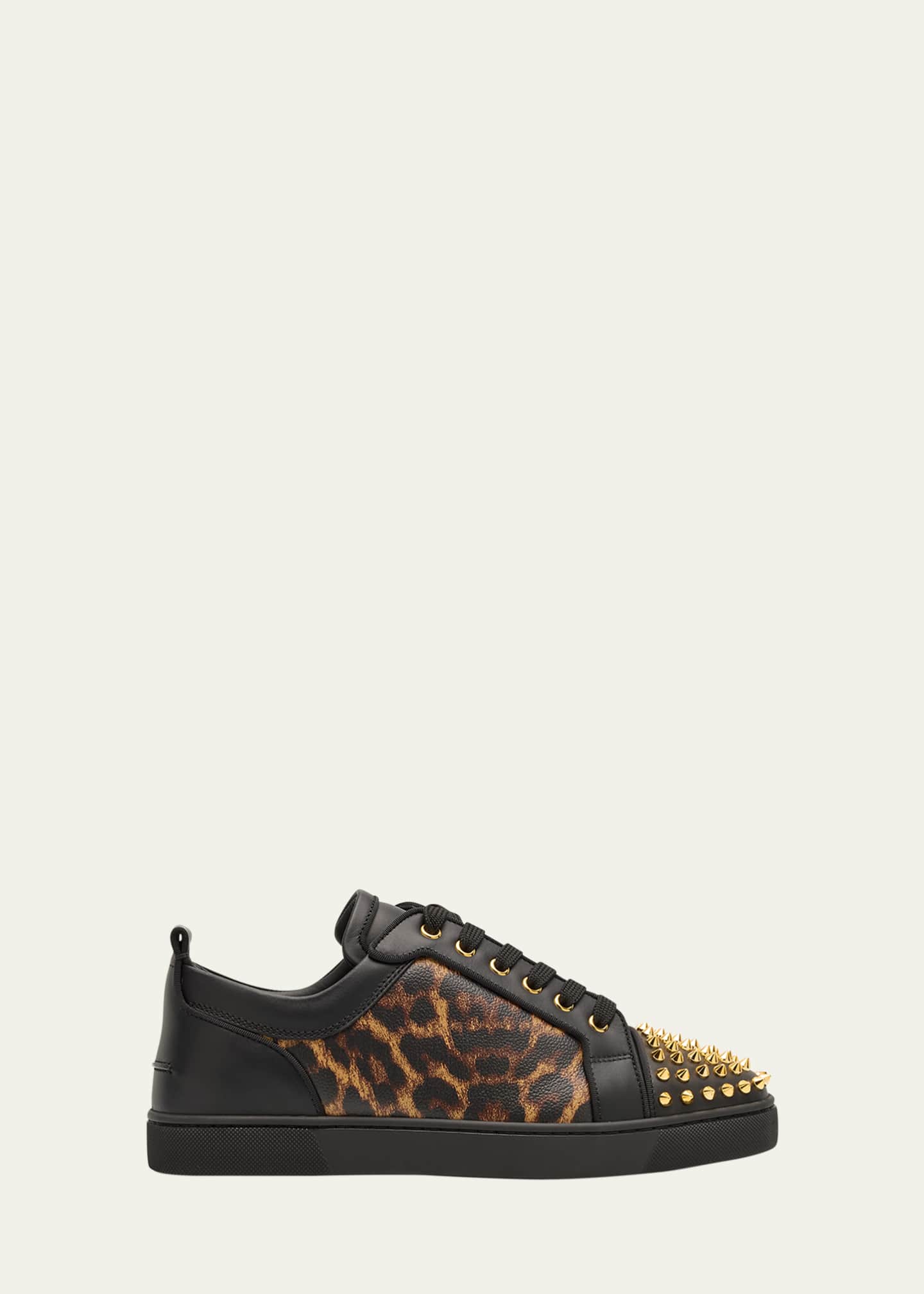 Christian Louboutin Men's Louis Junior Spikes Orlato Low-Top Sneakers Image 1 of 3