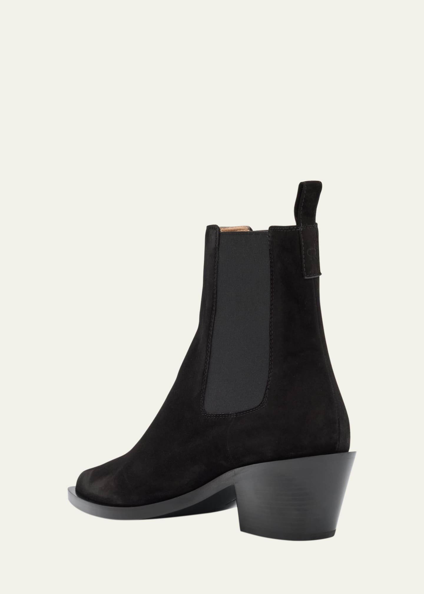 Gianvito Rossi Wylie Suede Western Chelsea Booties Image 3 of 5