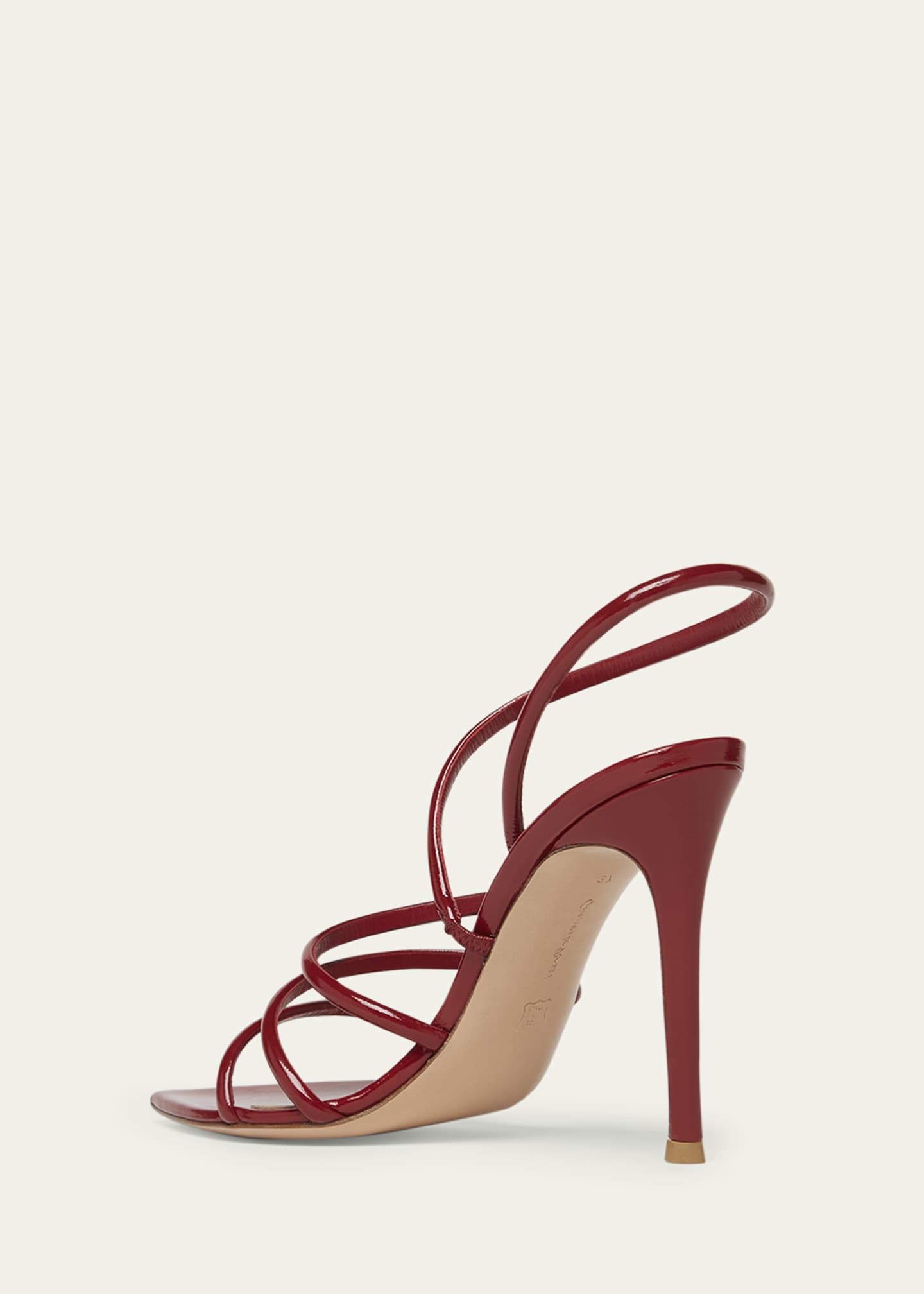 Gianvito Rossi Patent Leather Strappy Sandals Image 2 of 3