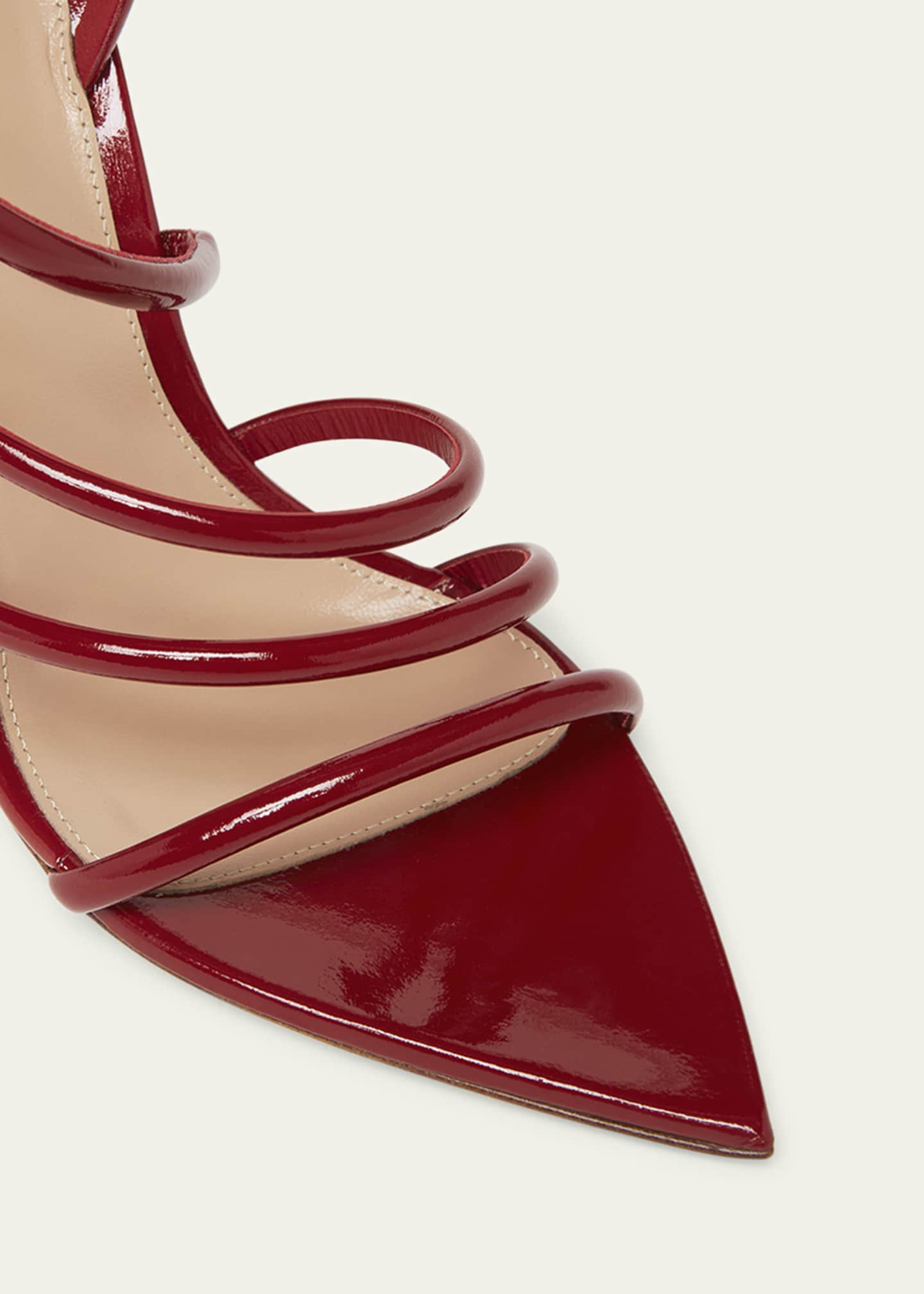 Gianvito Rossi Patent Leather Strappy Sandals Image 3 of 3