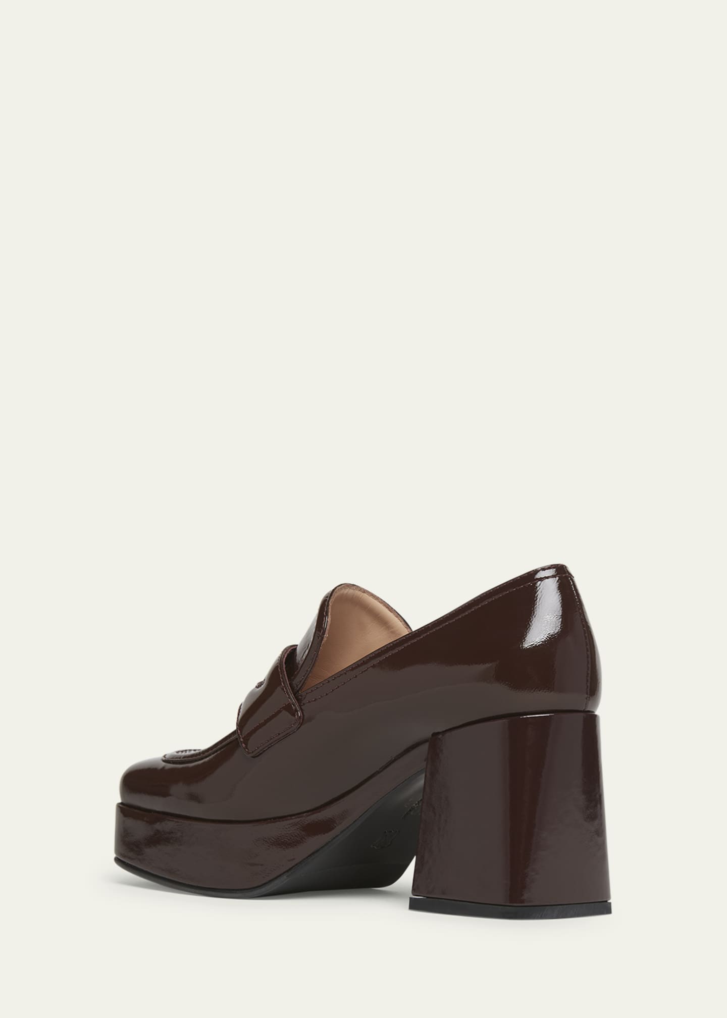 Gianvito Rossi Patent Platform Penny Loafers Image 4 of 5