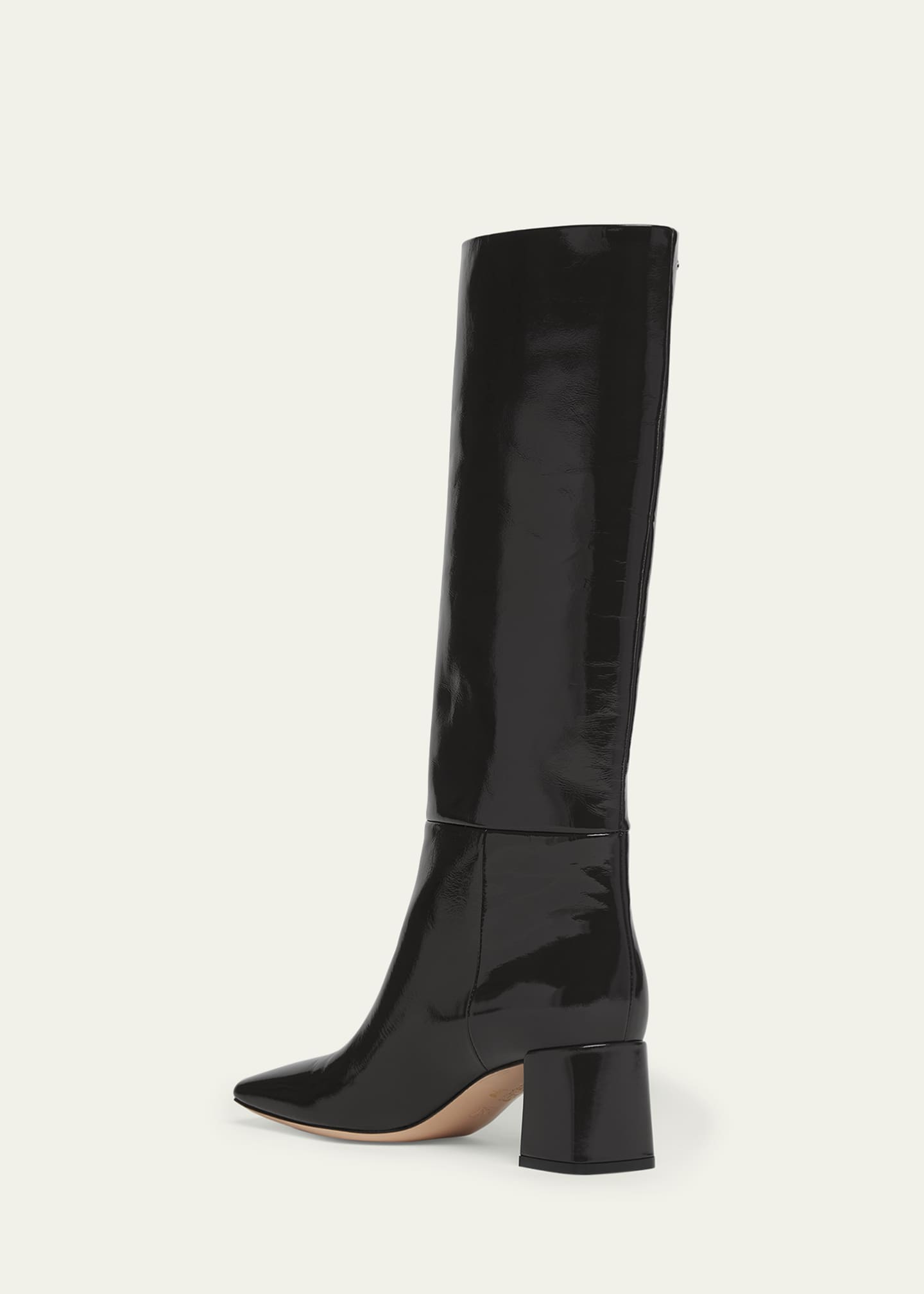 Gianvito Rossi Patent Square-Toe Knee Boots Image 2 of 3