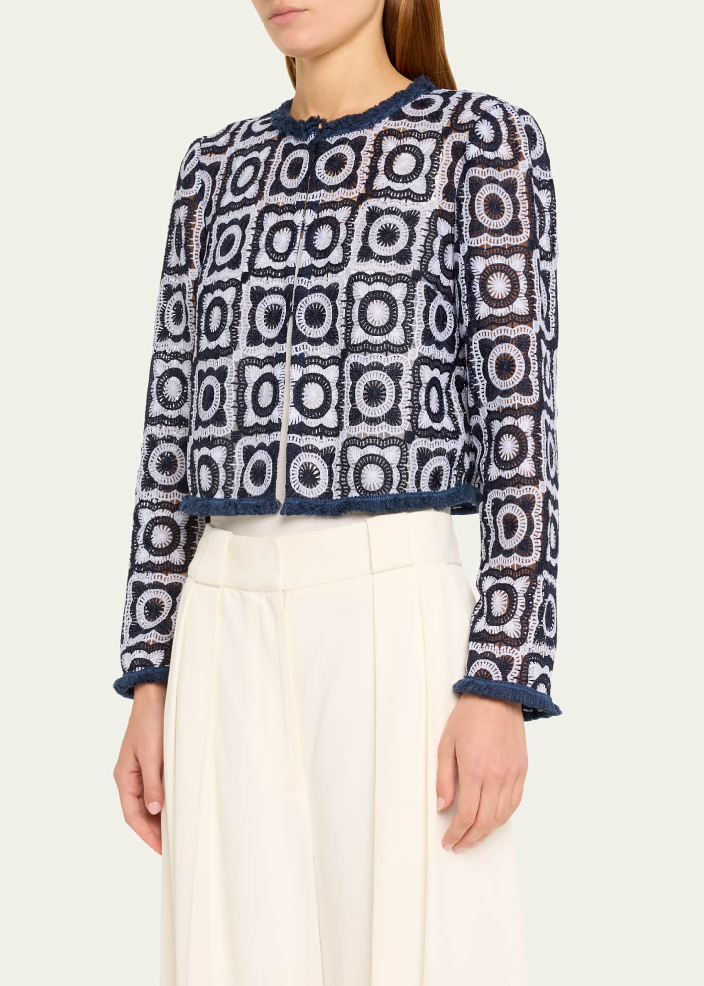 Ramy Brook Anacapri Daniella Crochet Jacket Image 4 of 5
