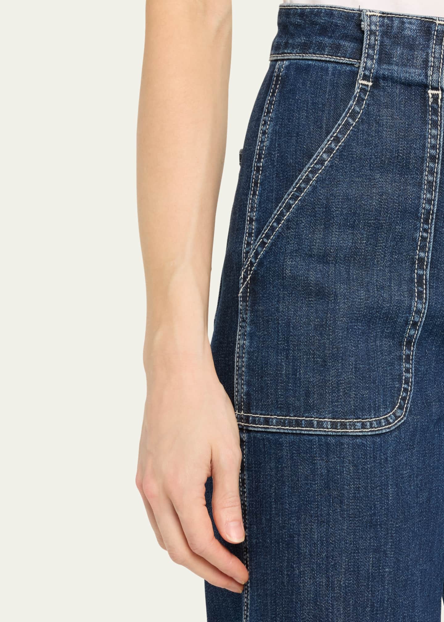 Ramy Brook Theodora Cropped Wide-Leg Jeans Image 5 of 5