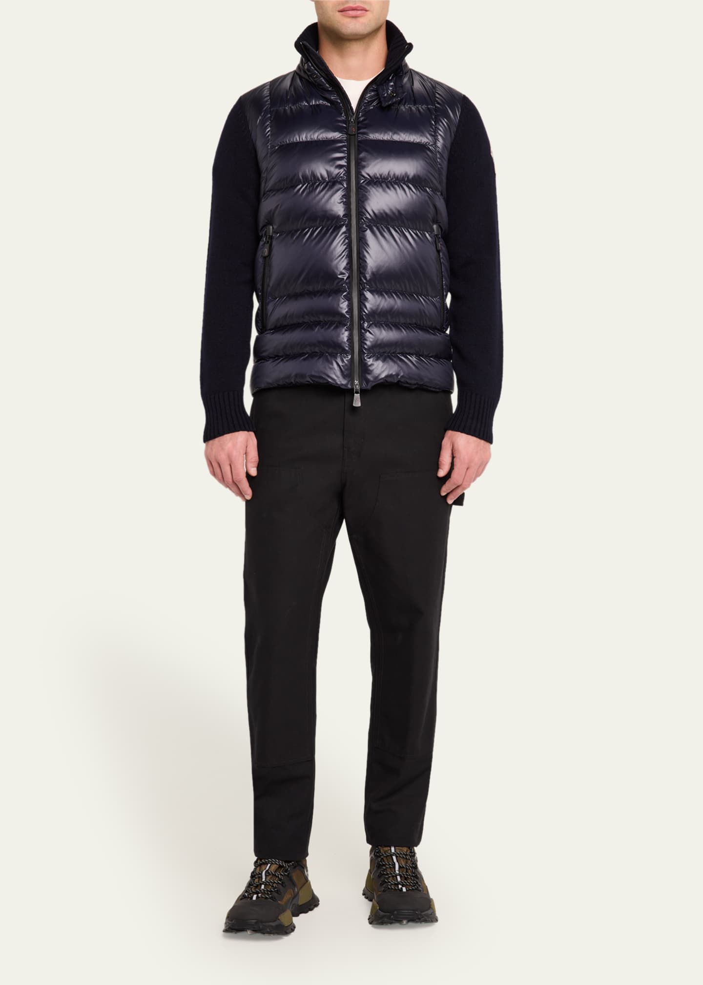 Moncler Grenoble Men's Down Knit Zip Jacket Image 2 of 5