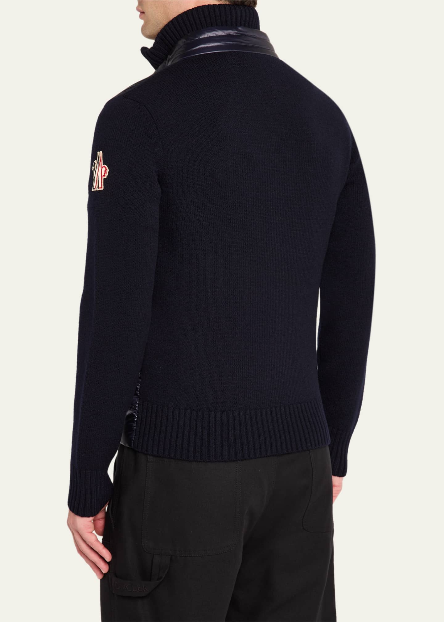 Moncler Grenoble Men's Down Knit Zip Jacket Image 3 of 5