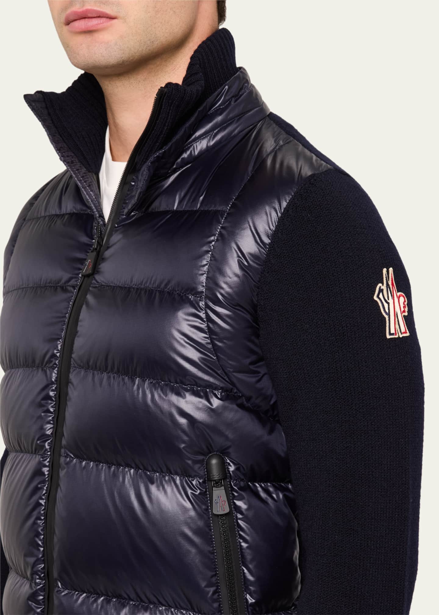 Moncler Grenoble Men's Down Knit Zip Jacket Image 5 of 5