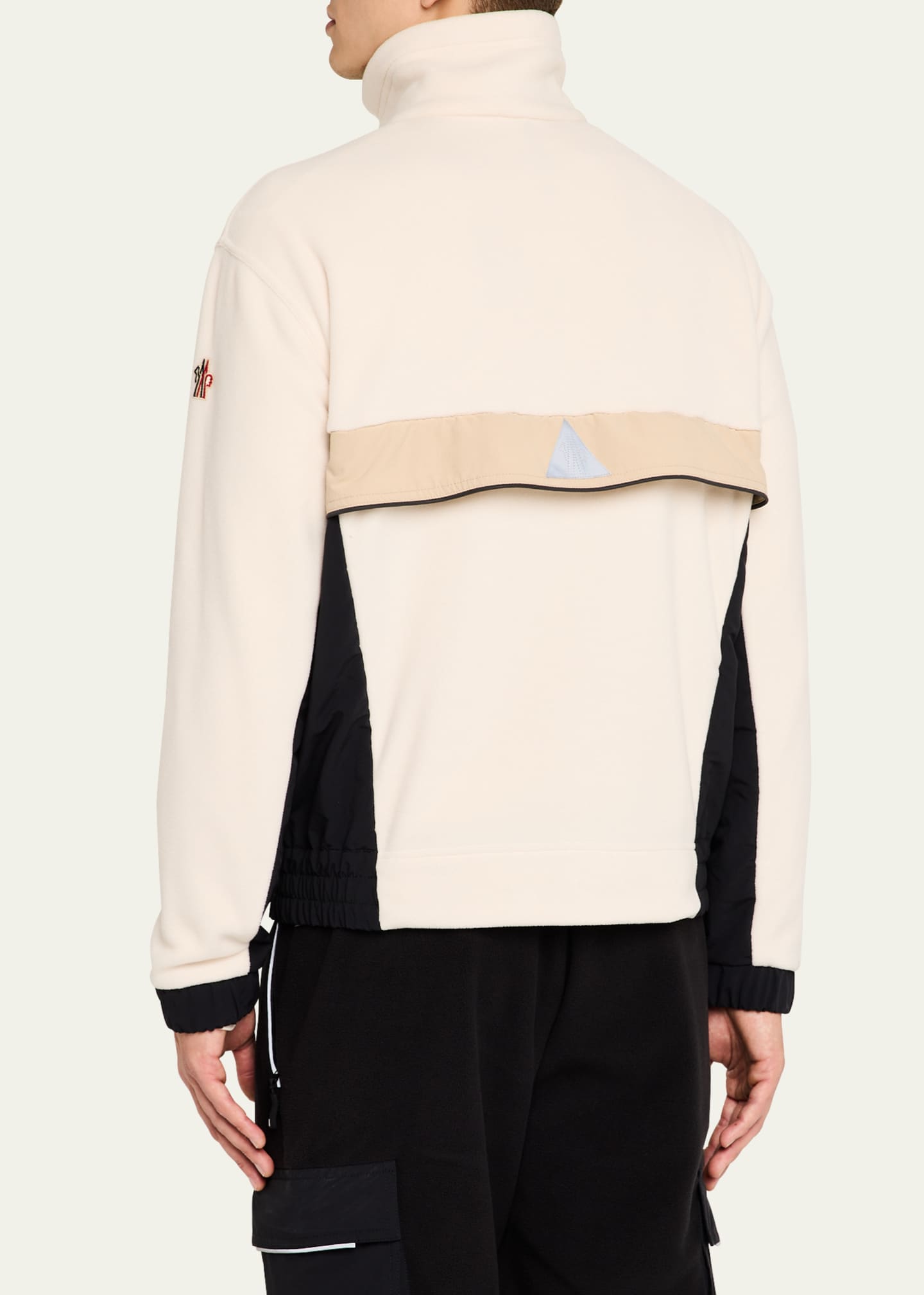 Moncler Grenoble Men's Quarter-Zip Fleece Pullover Image 3 of 5