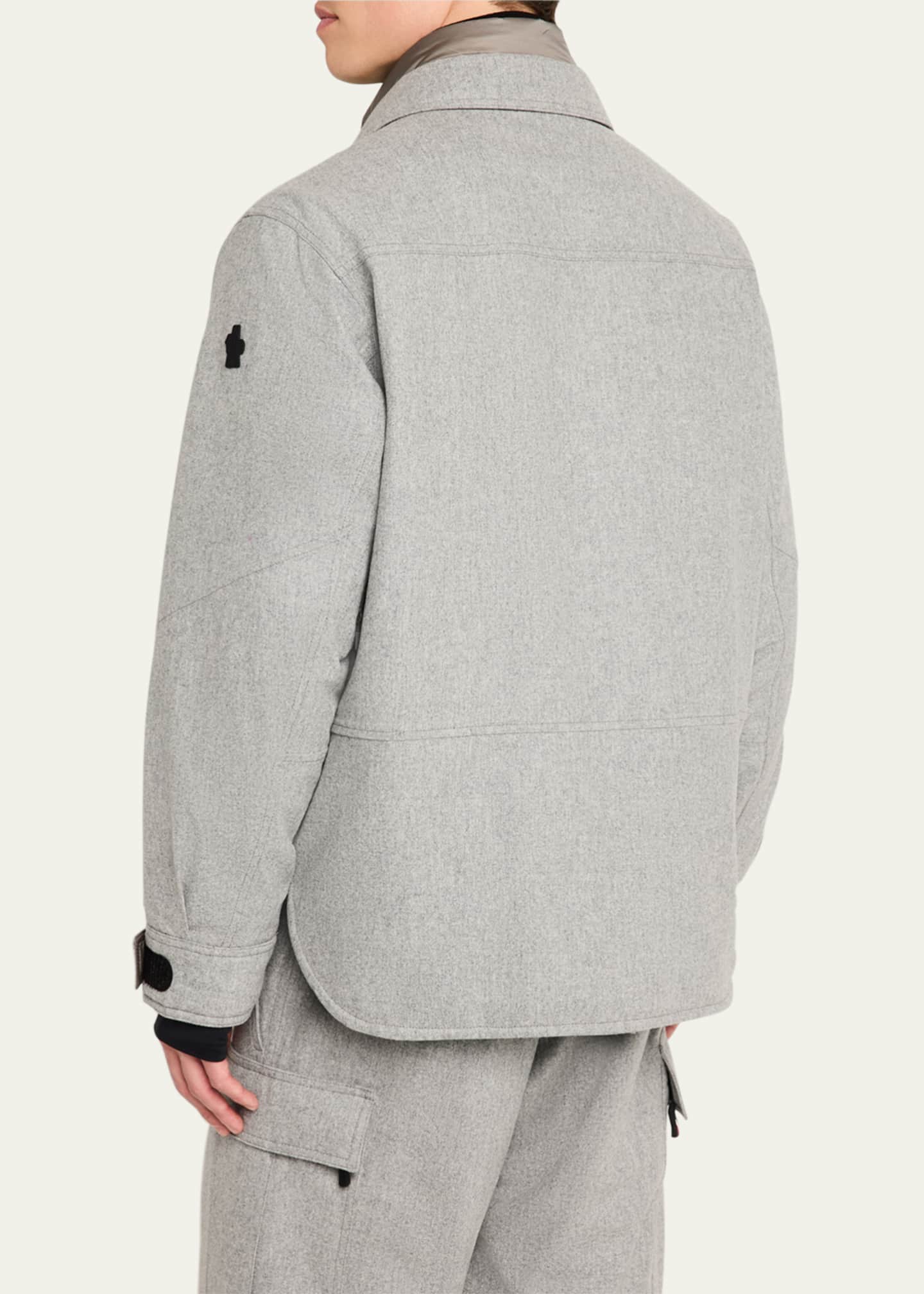 Moncler Grenoble Men's Antuco Wool Down Overshirt Image 3 of 5