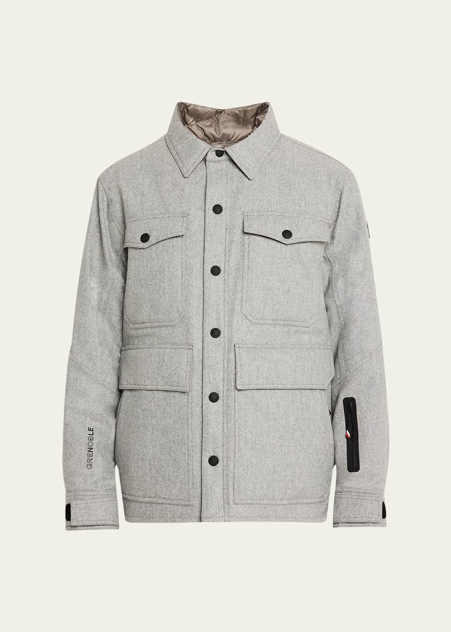 Moncler Grenoble Men's Antuco Wool Down Overshirt Image 1 of 5