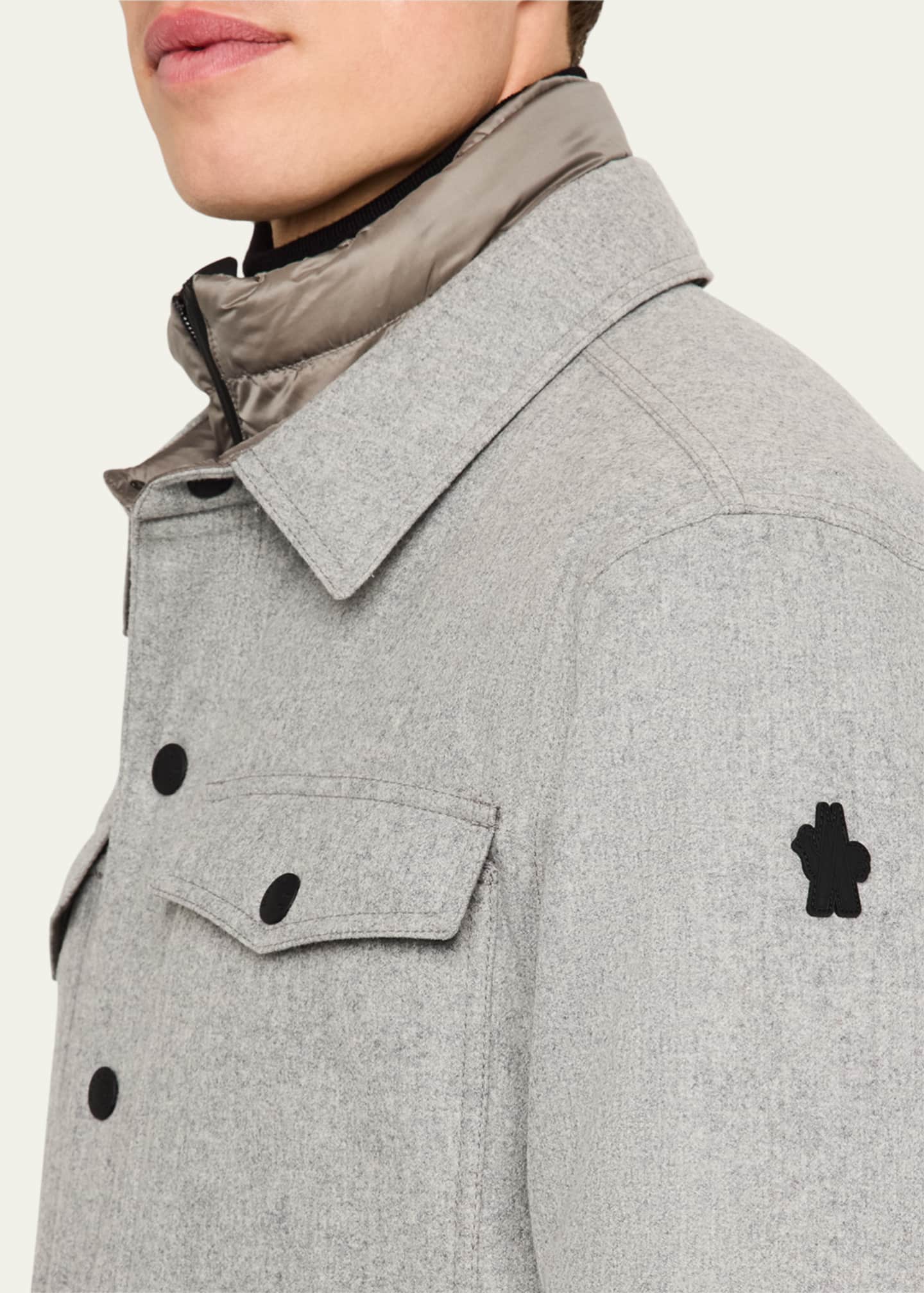 Moncler Grenoble Men's Antuco Wool Down Overshirt Image 5 of 5
