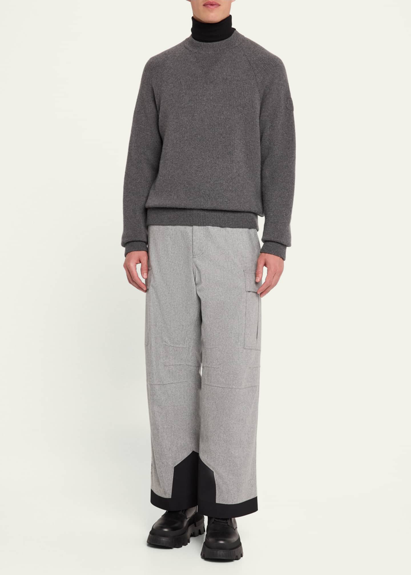Moncler Grenoble Men's Wool Flannel Lined Ski Trousers Image 2 of 5