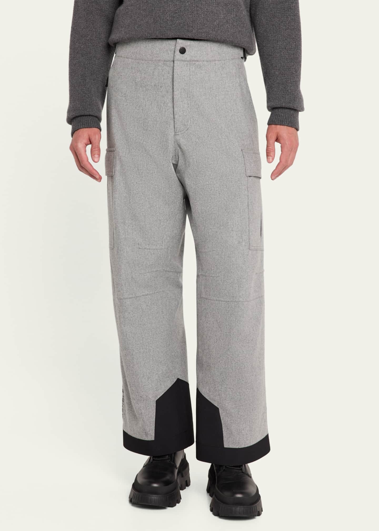 Moncler Grenoble Men's Wool Flannel Lined Ski Trousers Image 4 of 5