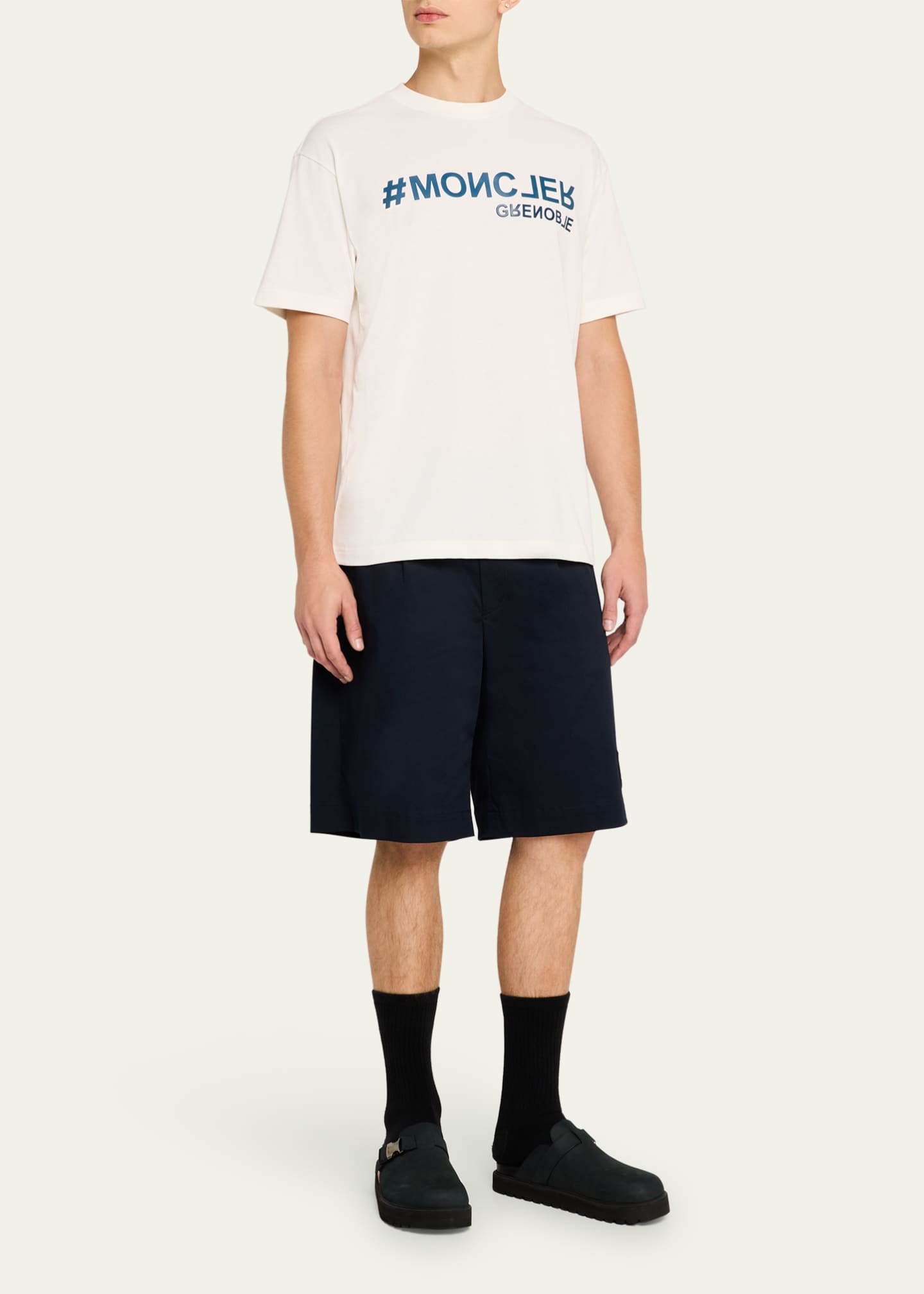 Moncler Grenoble Men's Raised Logo T-Shirt Image 2 of 5