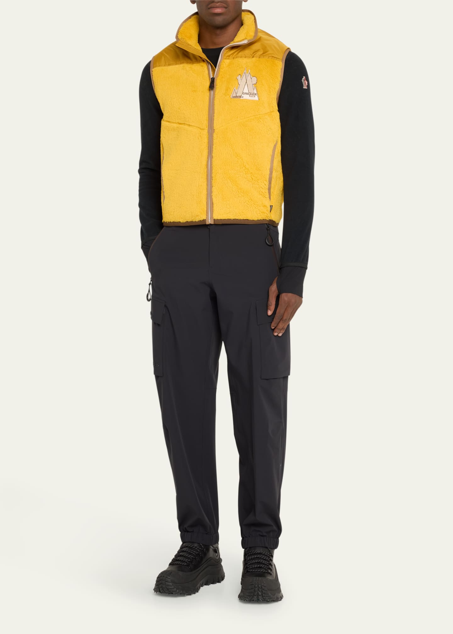Moncler Grenoble Men's Polartec PrimaLoft Water-Repellent Fleece Puffer Vest Image 2 of 5