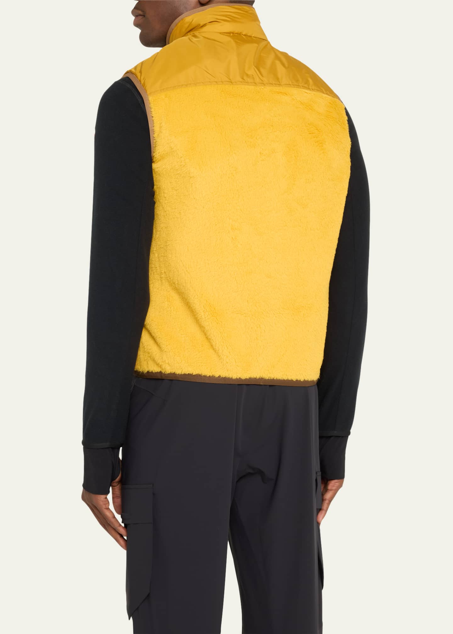 Moncler Grenoble Men's Polartec PrimaLoft Water-Repellent Fleece Puffer Vest Image 3 of 5