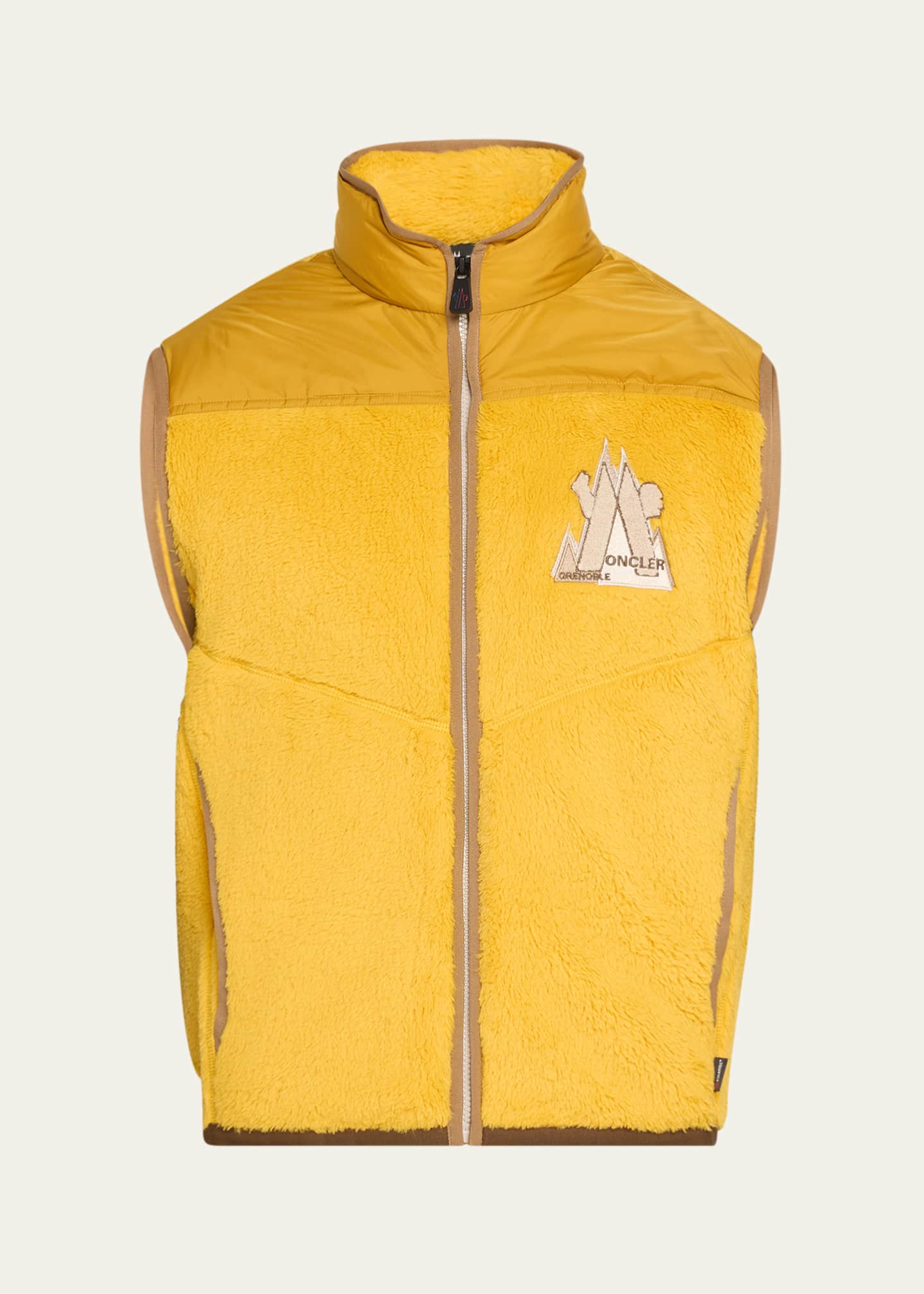 Moncler Grenoble Men's Polartec PrimaLoft Water-Repellent Fleece Puffer Vest Image 1 of 5