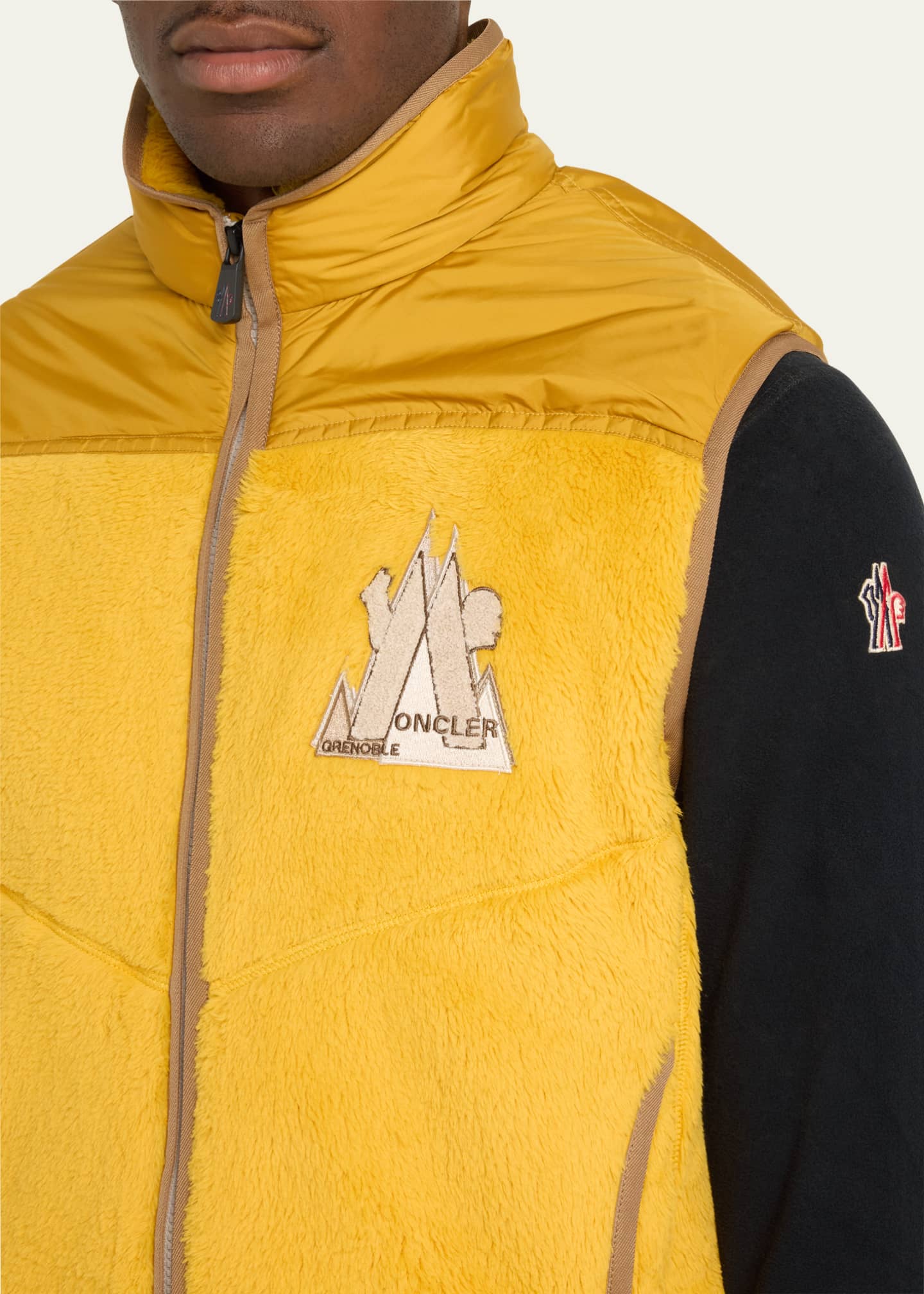 Moncler Grenoble Men's Polartec PrimaLoft Water-Repellent Fleece Puffer Vest Image 5 of 5