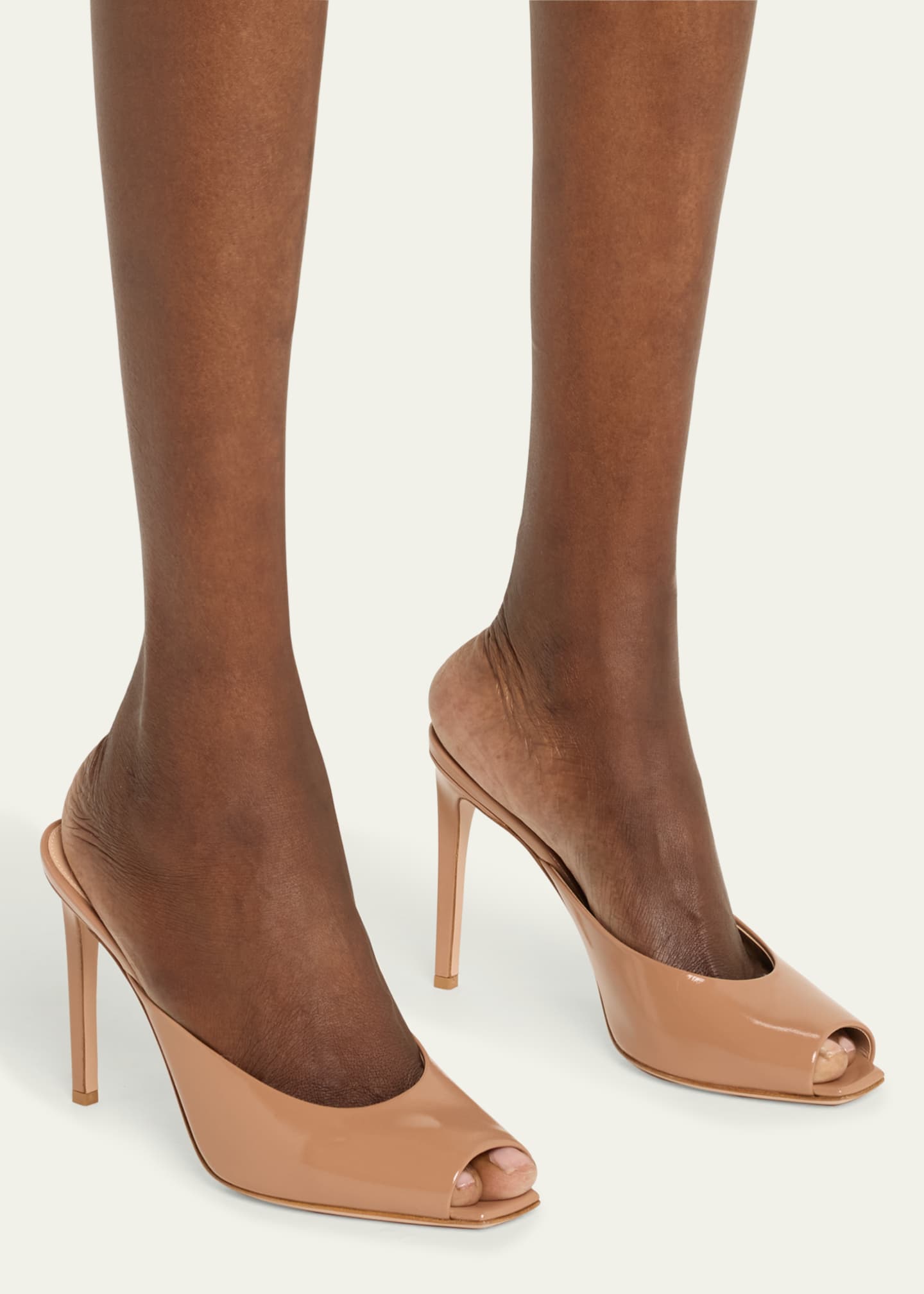 Gianvito Rossi Patent Leather Stiletto Mule Pumps Image 2 of 4