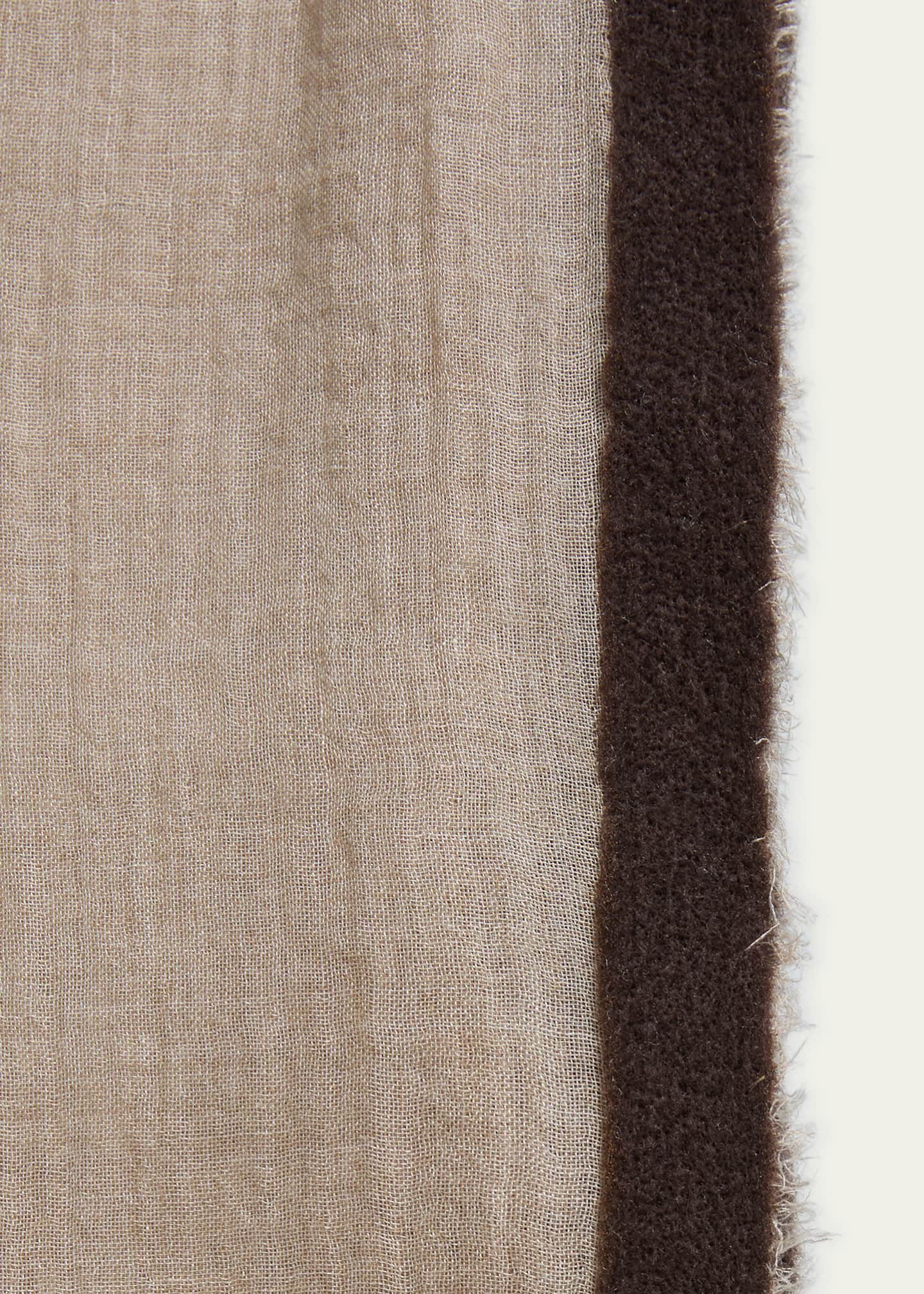 Faliero Sarti Fiocchetto Cashmere Blend Scarf Image 3 of 3