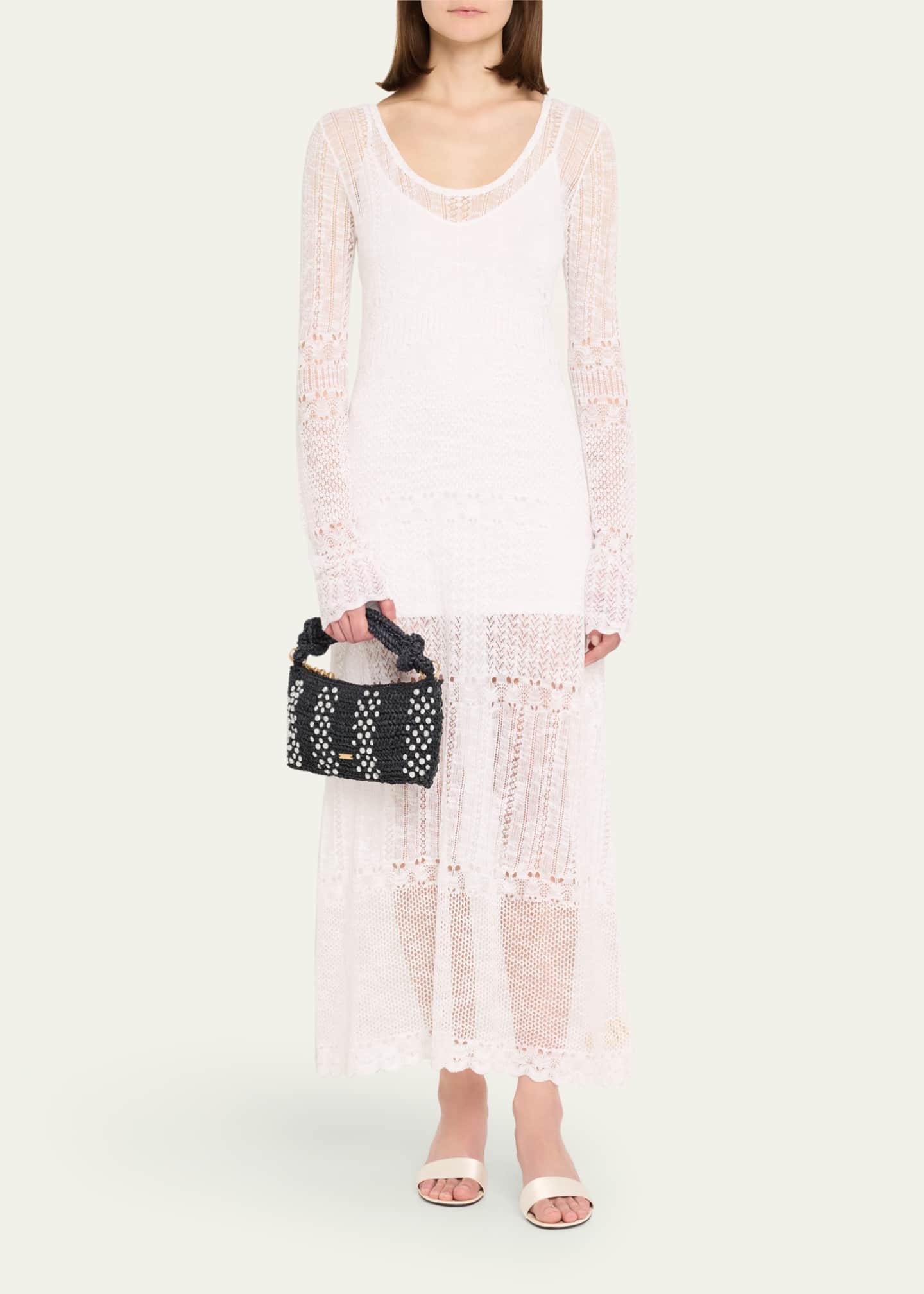Hera Nano Pearly Raffia Shoulder Bag