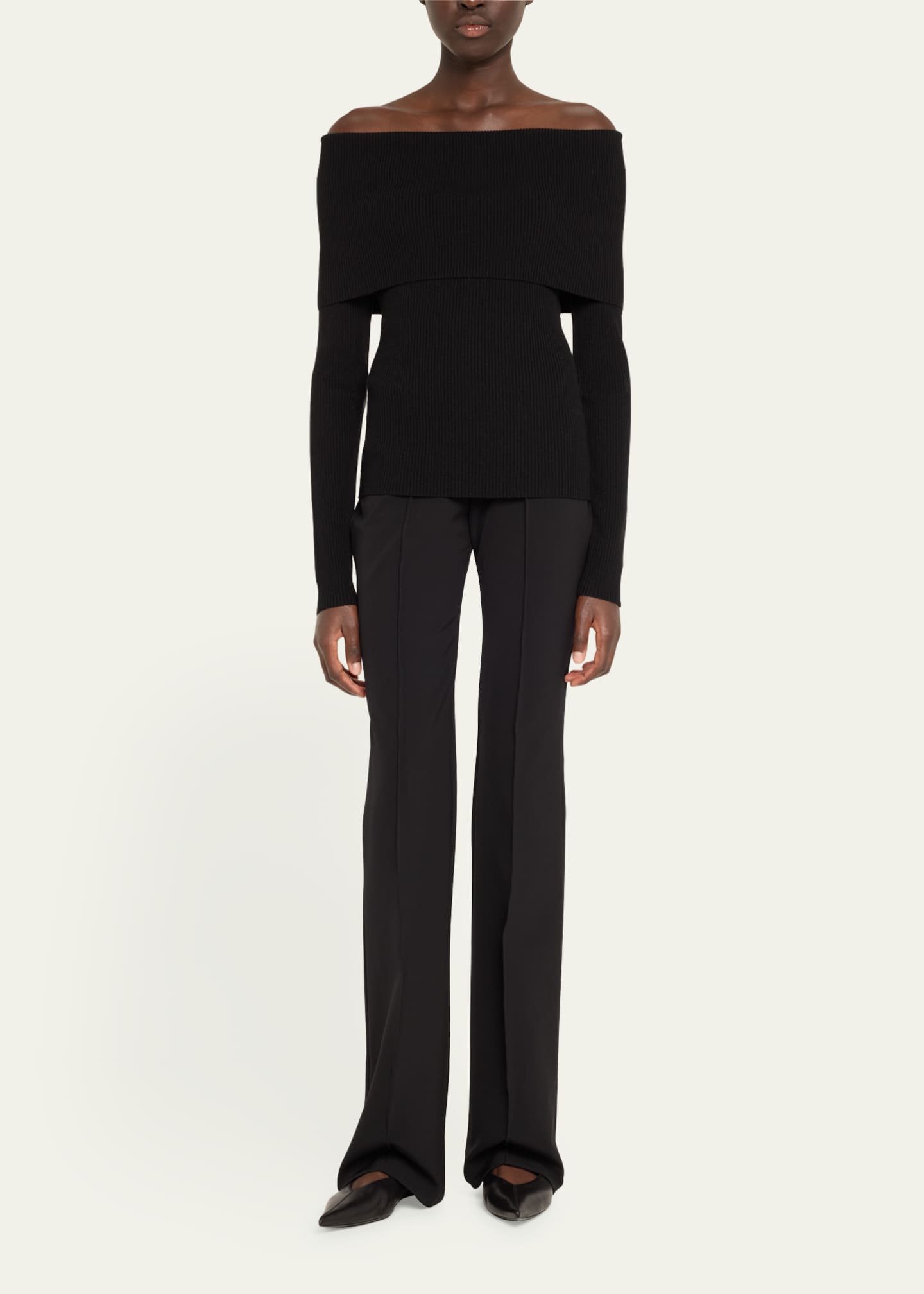 A.L.C. Evelyn Ribbed Off-Shoulder Top Image 2 of 5