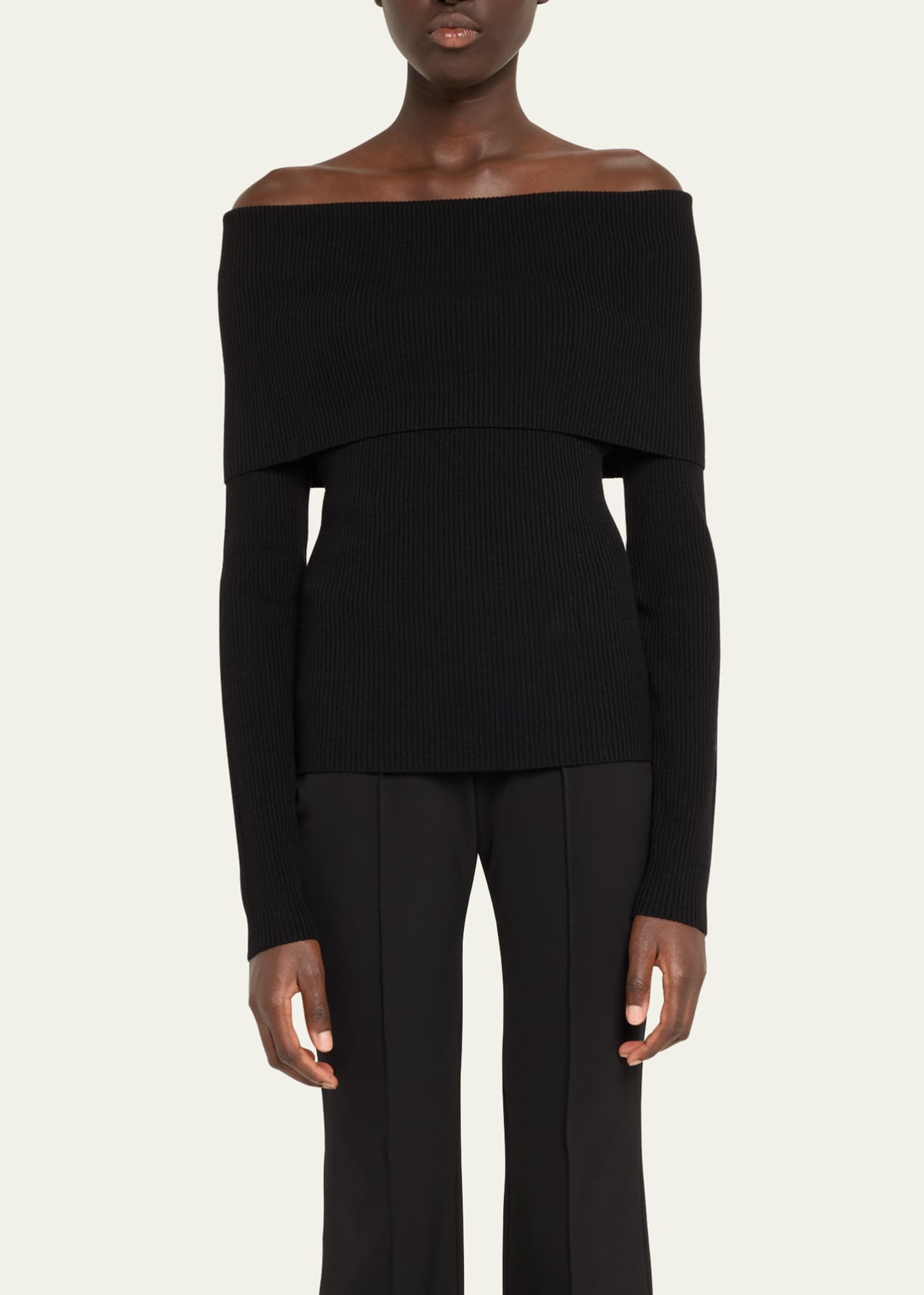 A.L.C. Evelyn Ribbed Off-Shoulder Top Image 4 of 5