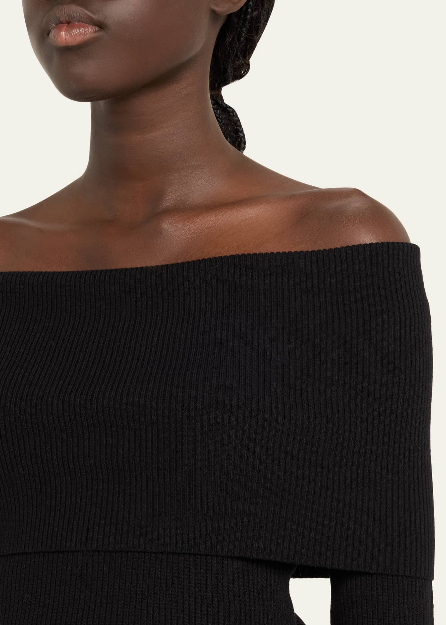 A.L.C. Evelyn Ribbed Off-Shoulder Top Image 5 of 5
