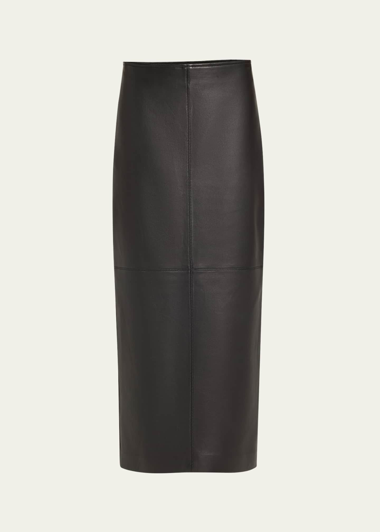 A.L.C. Marta Straight Leather Maxi Skirt Image 1 of 5