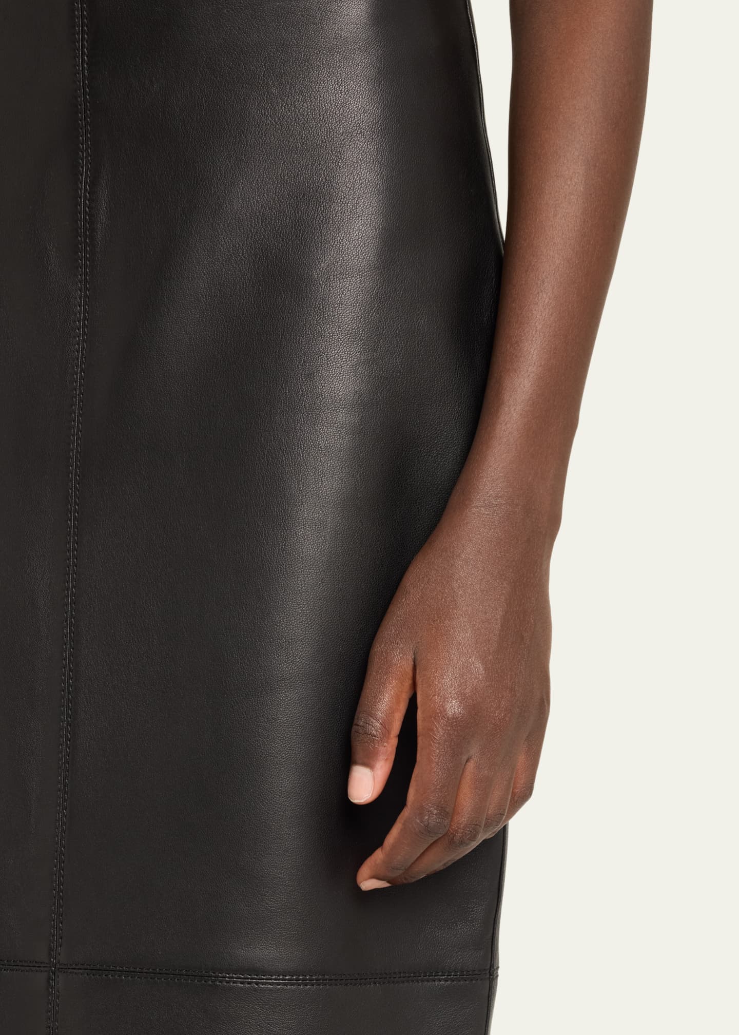 A.L.C. Marta Straight Leather Maxi Skirt Image 5 of 5