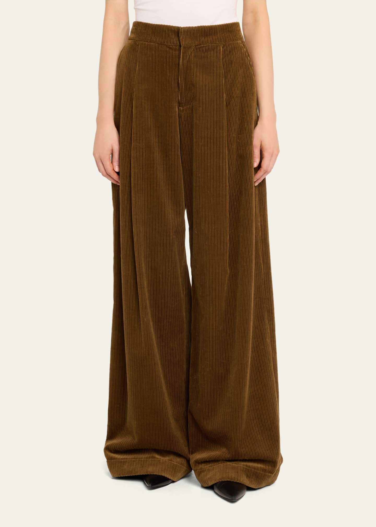A.L.C. Andrew Wide-Leg Corduroy Pants Image 4 of 5