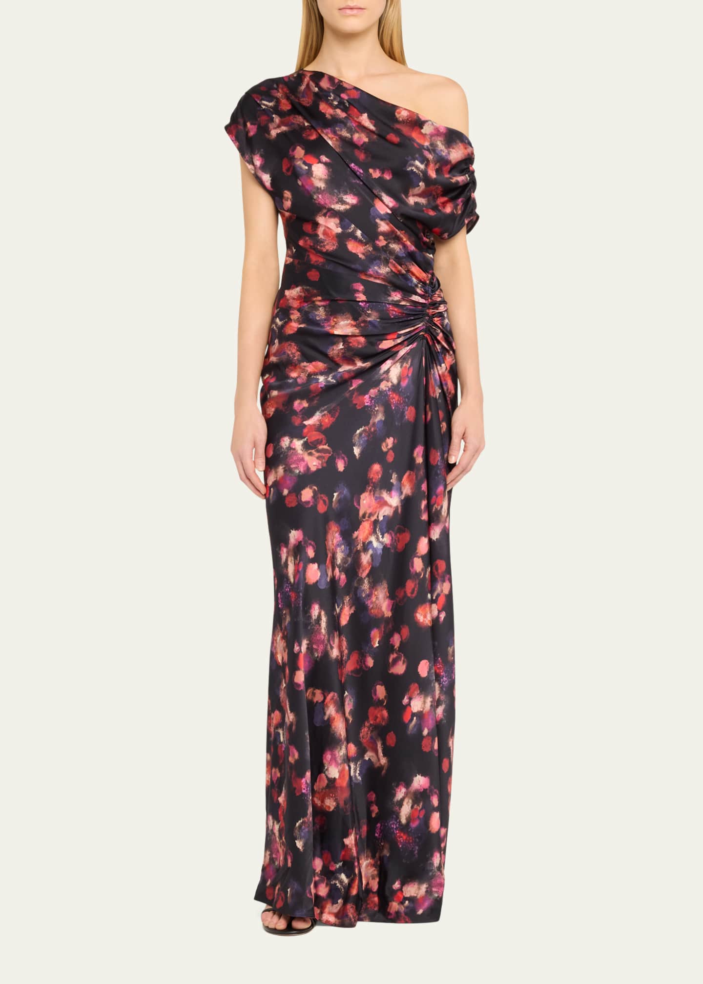 A.L.C. Draped Satin Poppy Gown Image 2 of 5