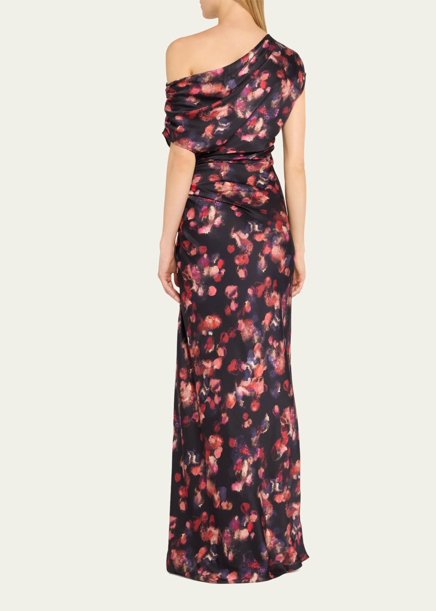 A.L.C. Draped Satin Poppy Gown Image 3 of 5