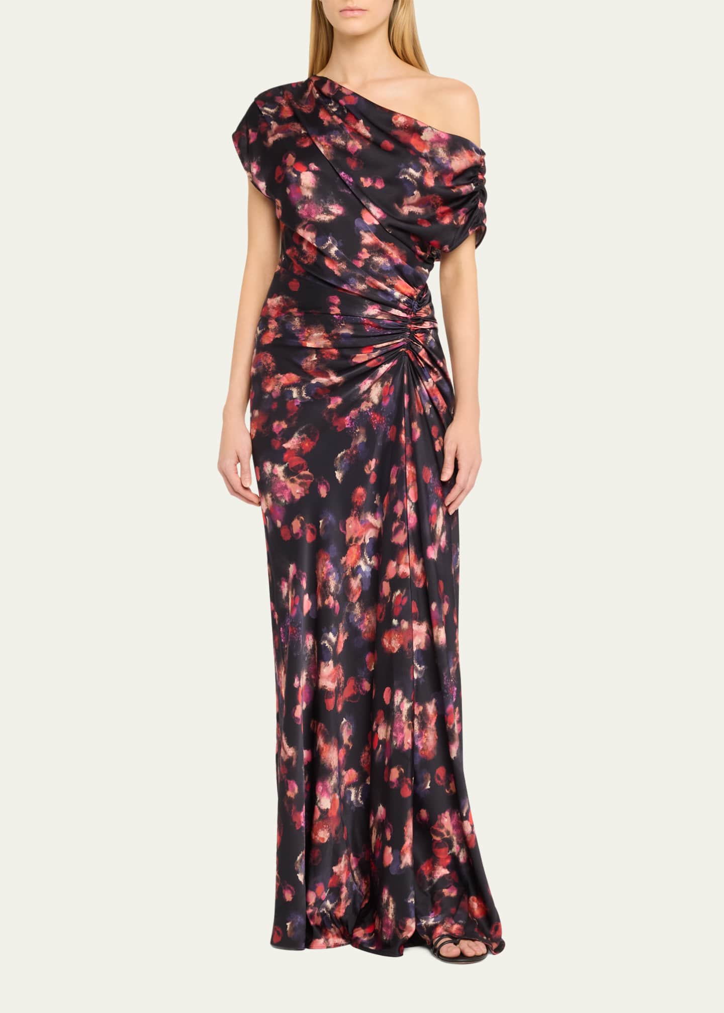 A.L.C. Draped Satin Poppy Gown Image 4 of 5