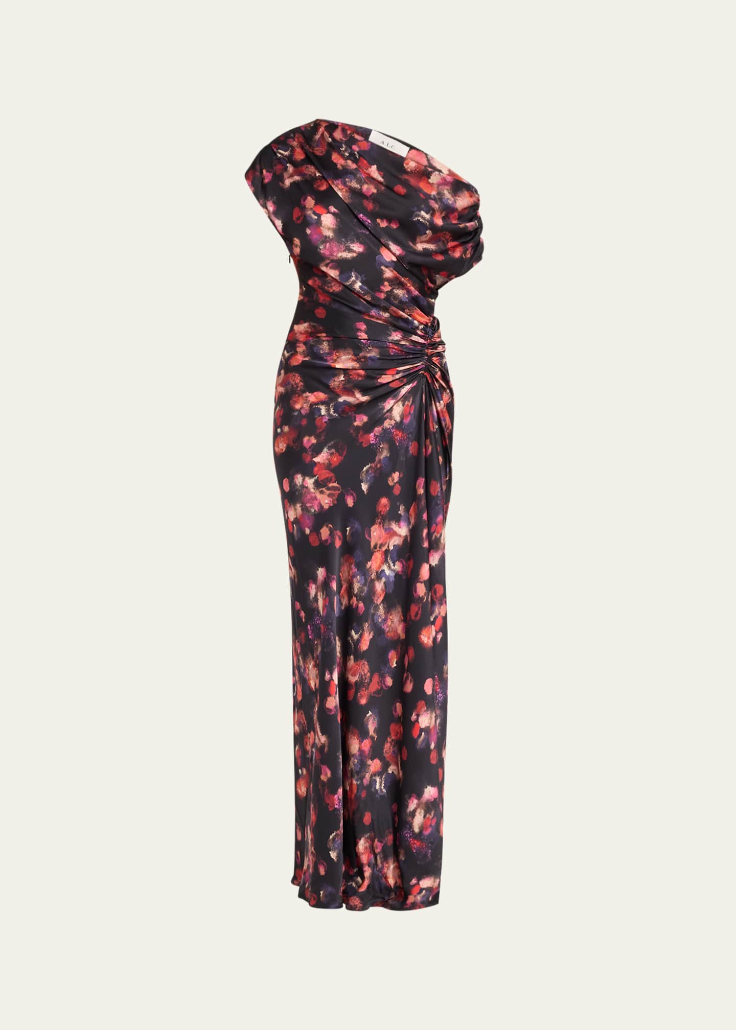 A.L.C. Draped Satin Poppy Gown Image 1 of 5