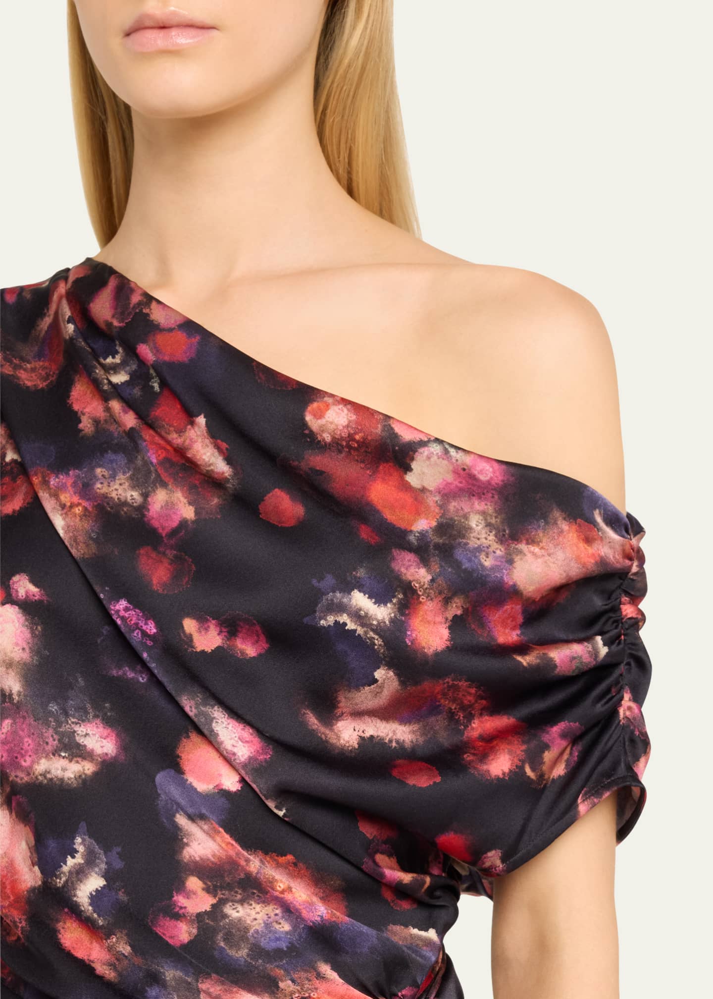 A.L.C. Draped Satin Poppy Gown Image 5 of 5