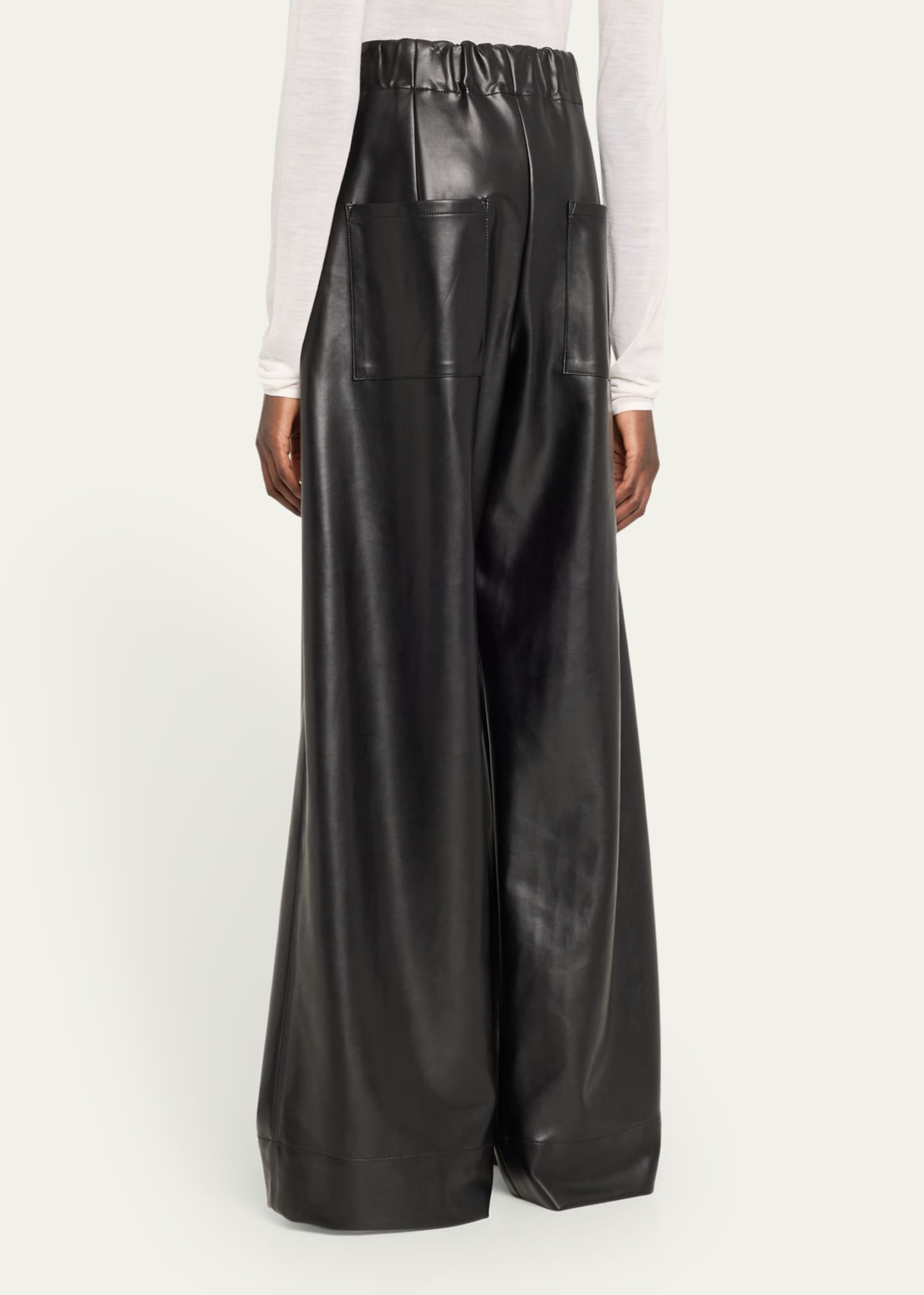 A.L.C. Jones Wide Leg Leather Pants