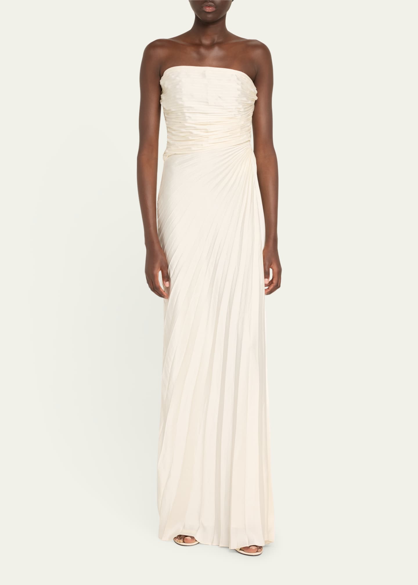 A.L.C. Bianca Pleated Strapless Gown Image 2 of 5