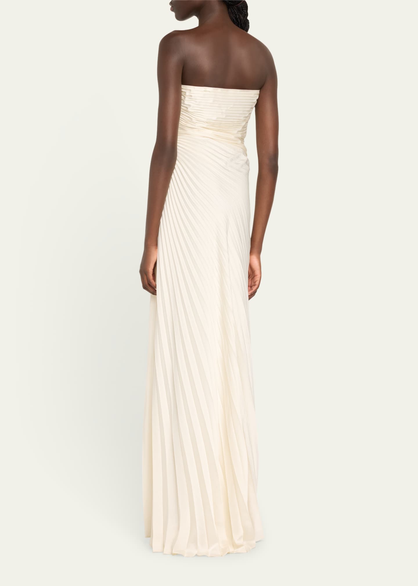 A.L.C. Bianca Pleated Strapless Gown Image 3 of 5